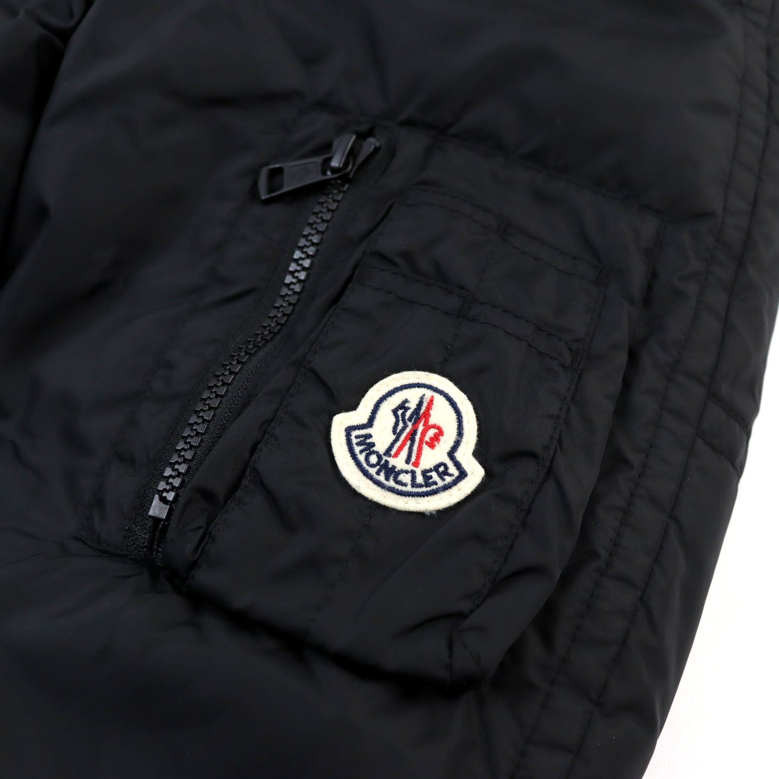 Moncler Nylon Hooded Down Jacket Black