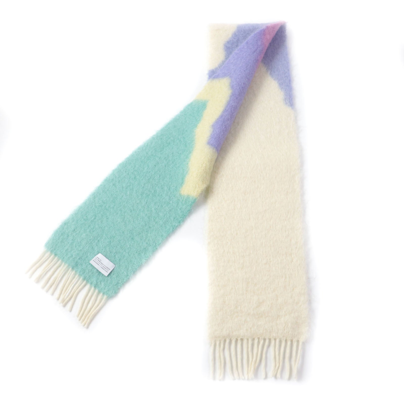 Loewe Mohair Wool Long Fringe Scarf