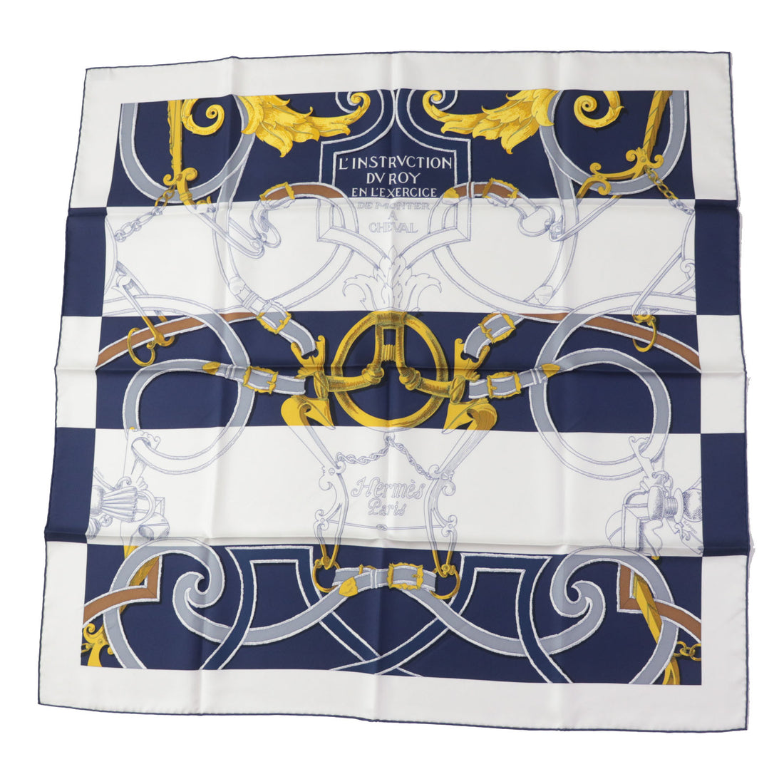 Hermes Silk Calle 90 Art of Rulership Scarf