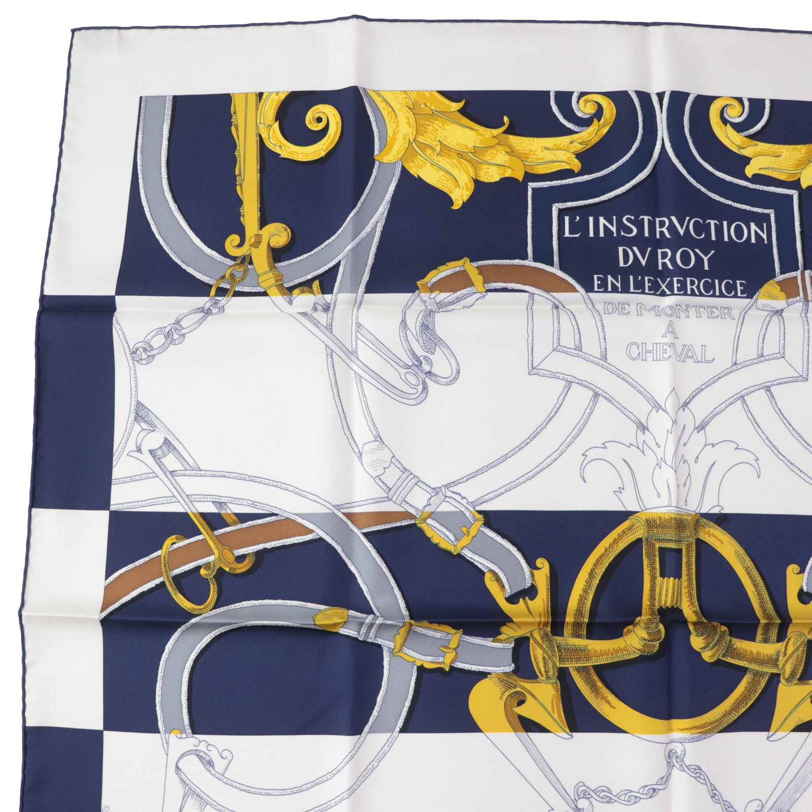 Hermes Calle 90 The Art of Rulership Silk Scarf