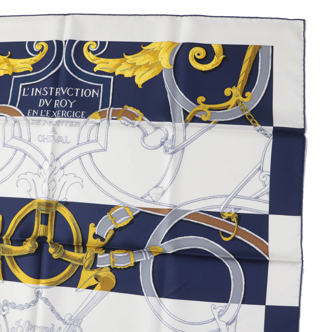 Hermes Silk Calle 90 Art of Rulership Scarf