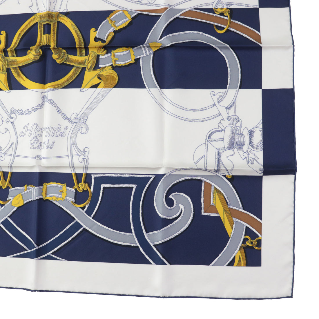 Hermes Silk Calle 90 Art of Rulership Scarf