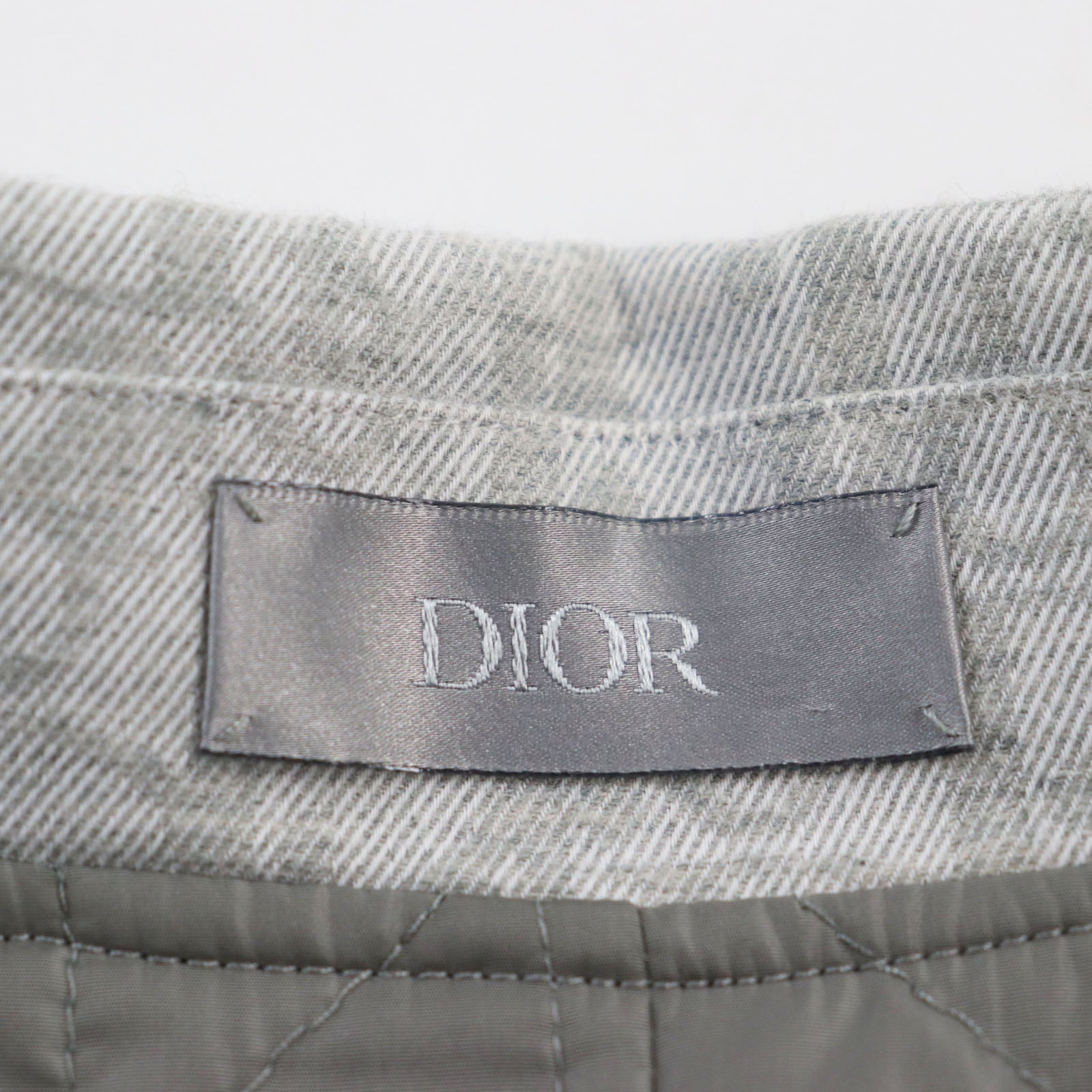 Dior Oblique Padded Jacket Gray 48