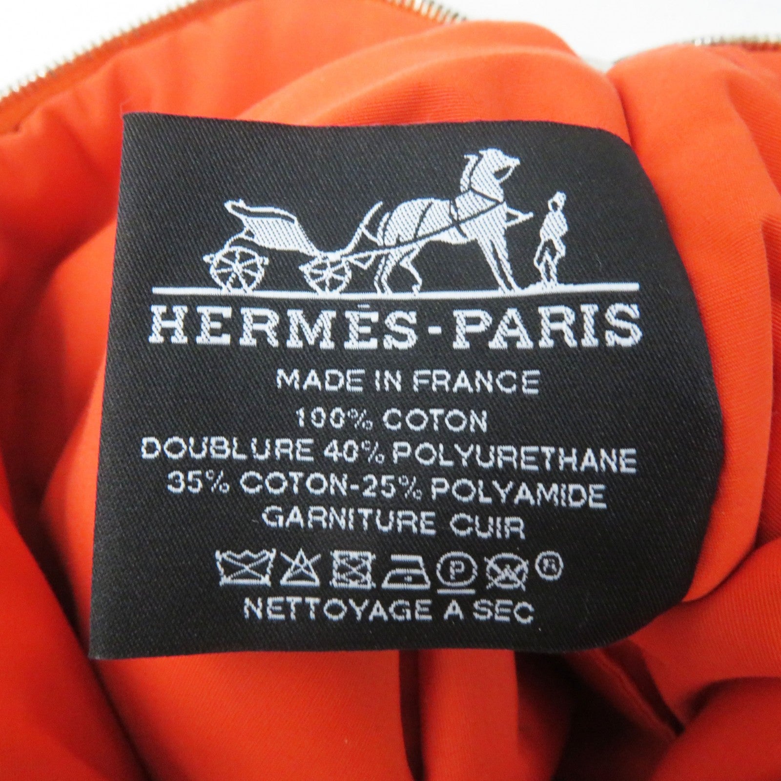 HERMES Bored Pouch PM Orange Women