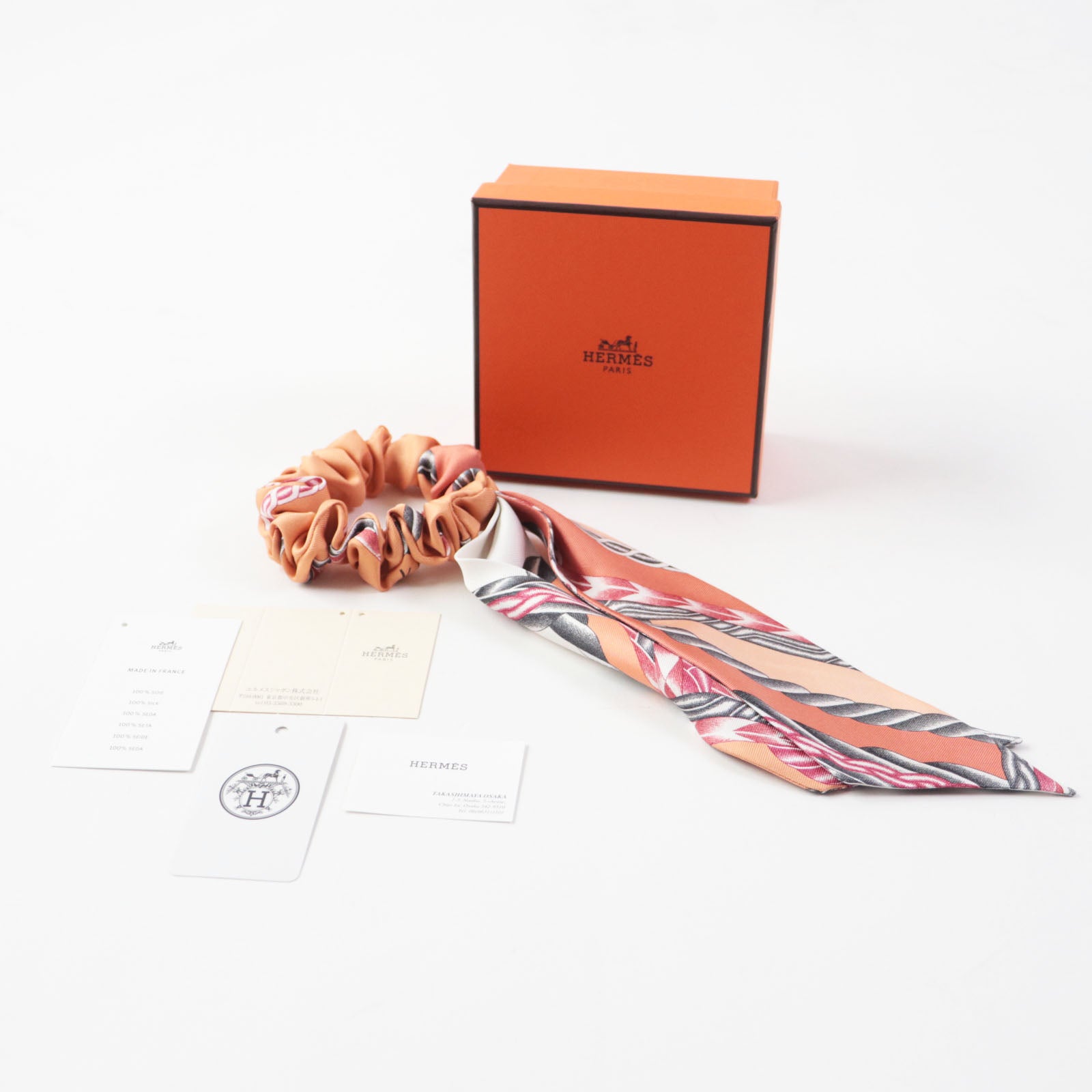 HERMES Silk Bella ROBE DU SOIR Hair Accessory