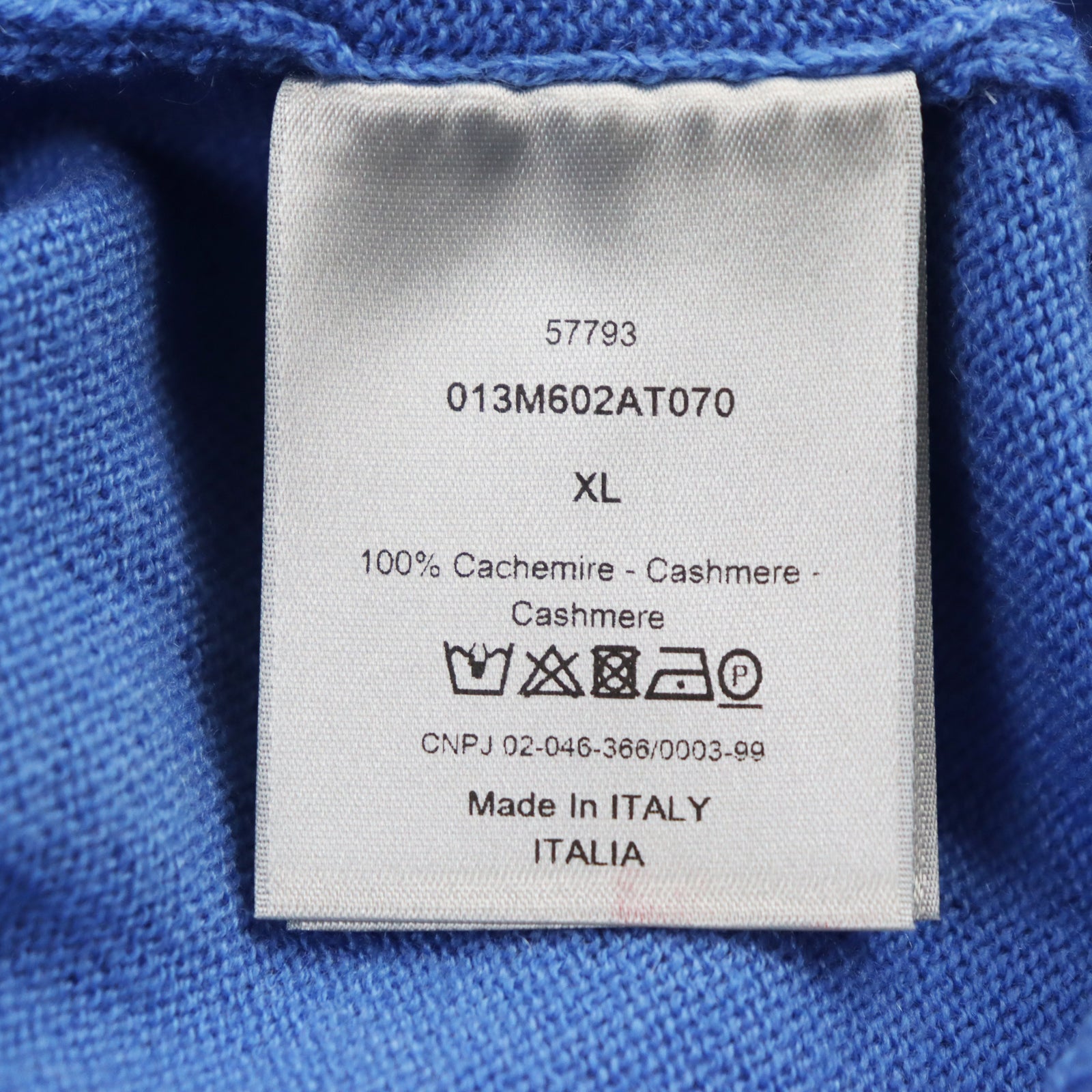 Dior Cashmere CD Logo Crew Neck Sweater XL