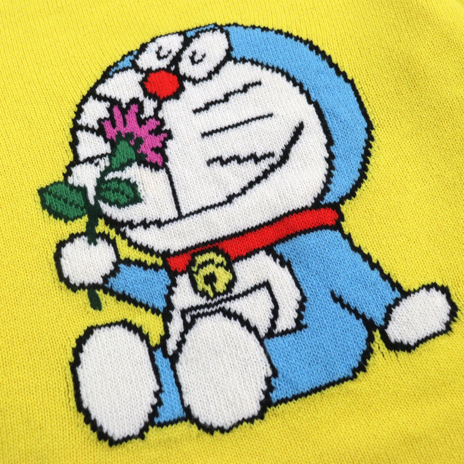 GUCCI Doraemon Wool Cotton Crew Neck Sweater S