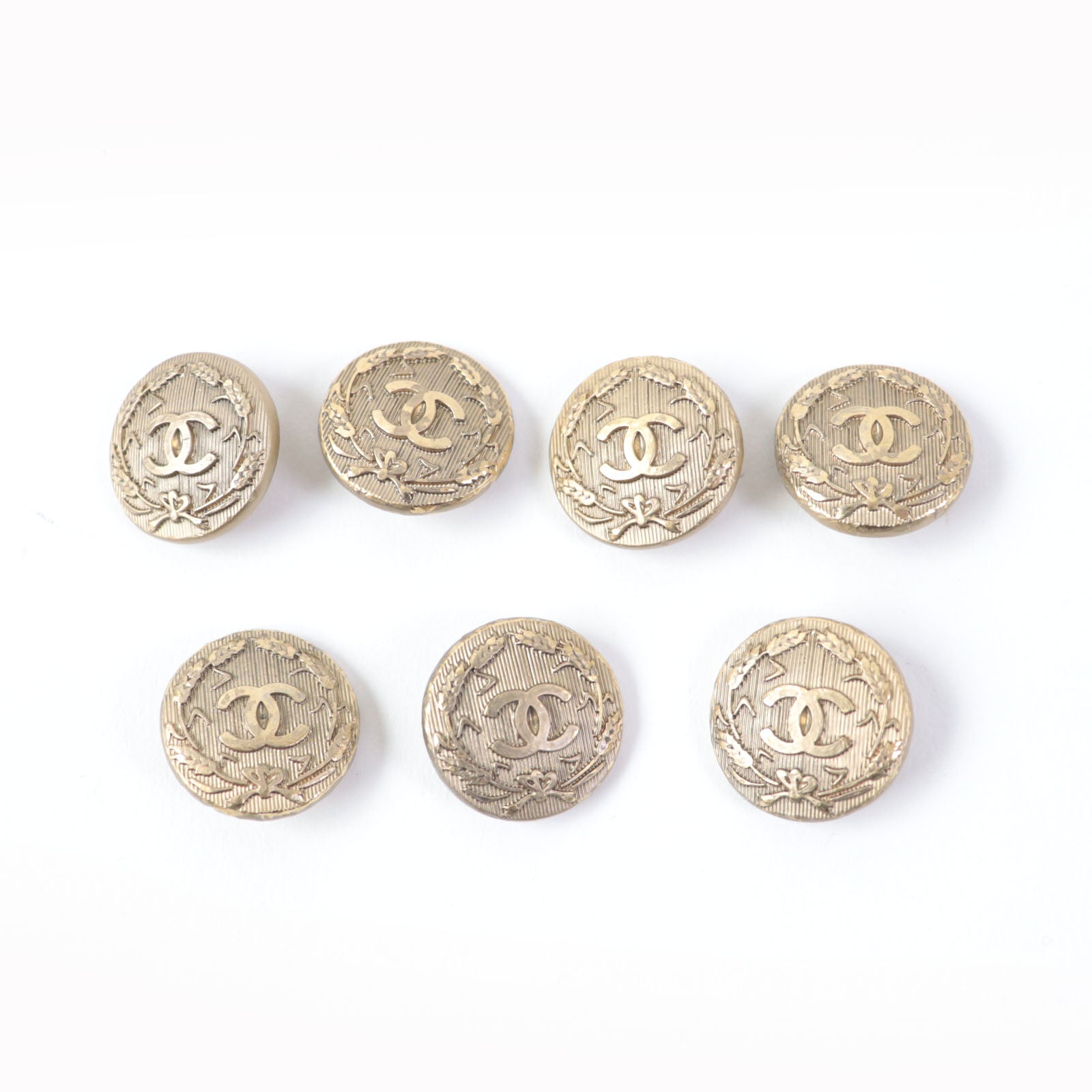 Chanel COCO Mark Button Set of 7 Gold