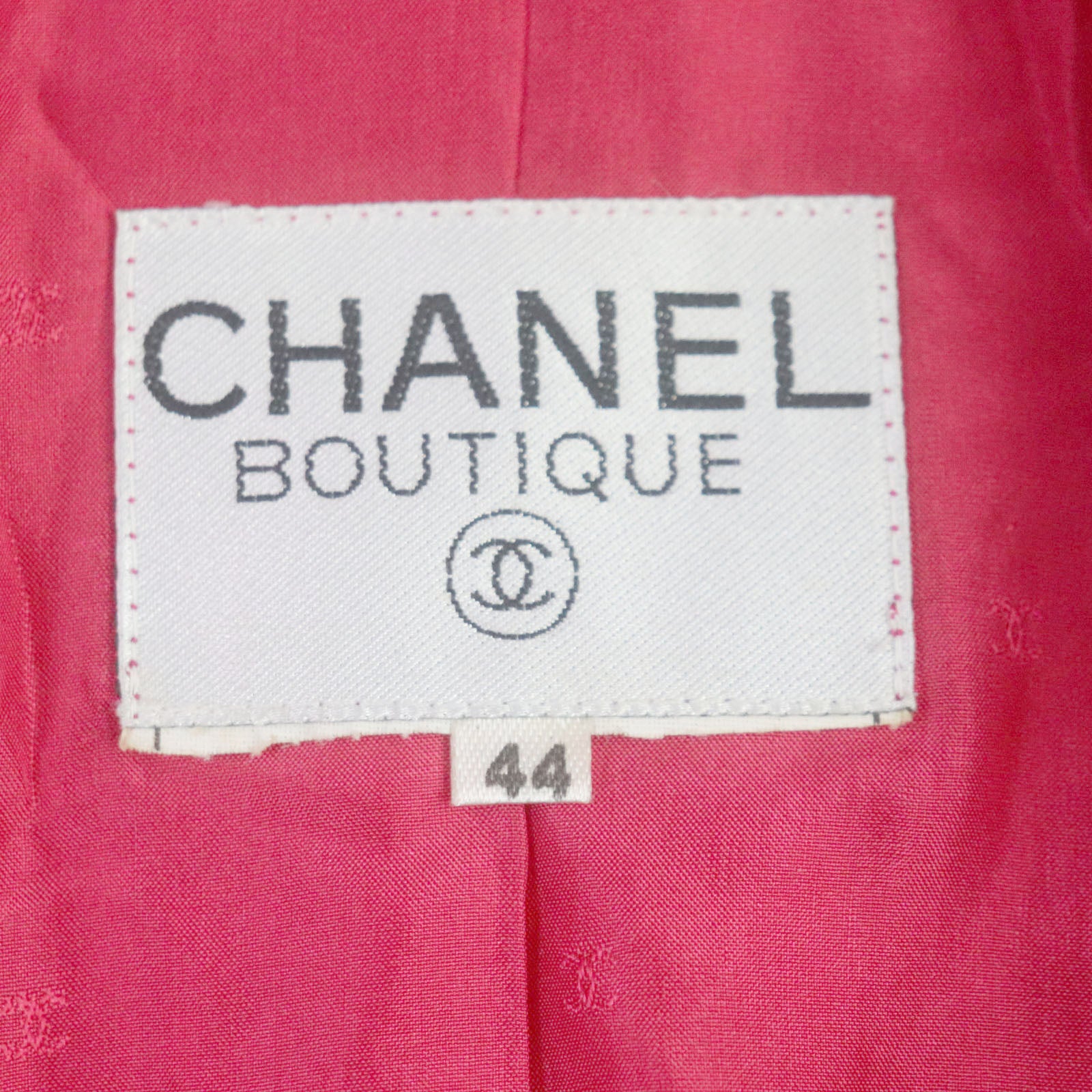 Chanel Vintage Wool Nylon Jacket Skirt Set