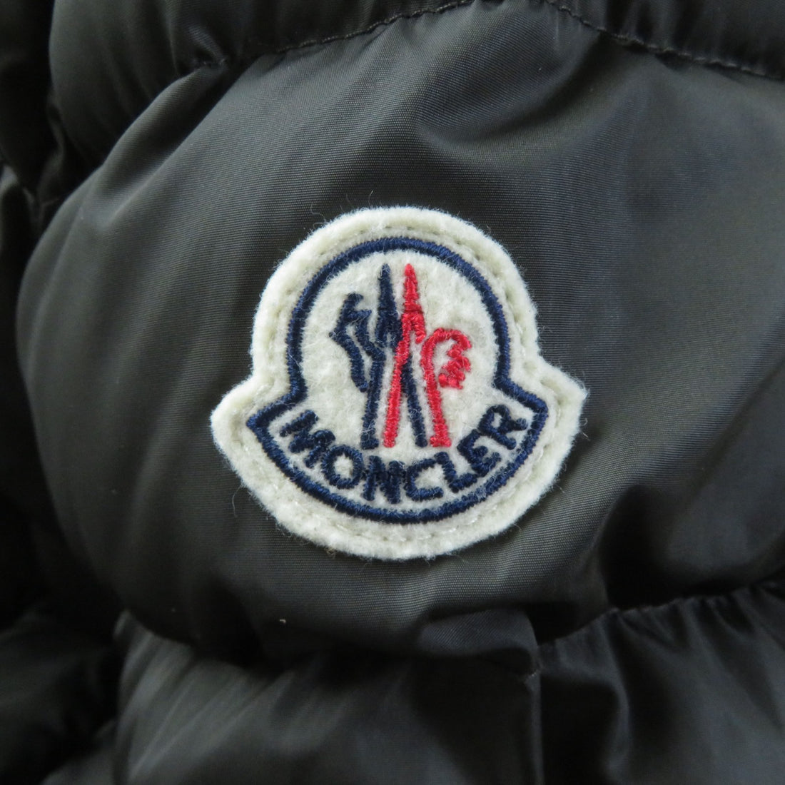 Moncler BETULONG Nylon Hooded Down Coat Khaki Women