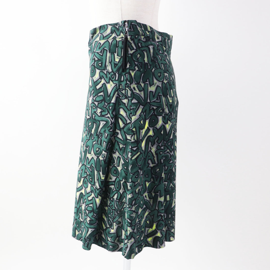 Louis Vuitton Rayon Box Pleated Skirt Women