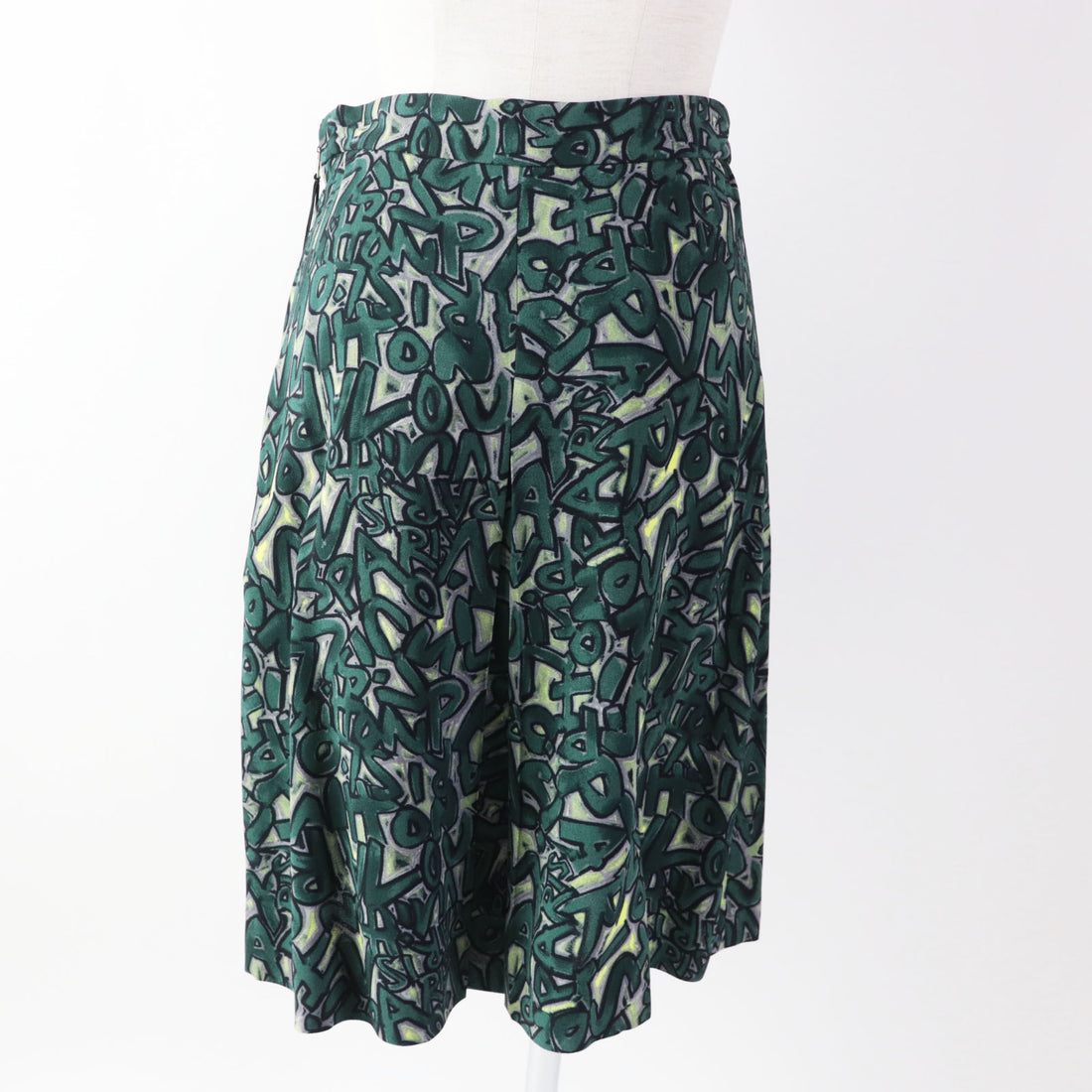 Louis Vuitton Rayon Box Pleated Skirt Women