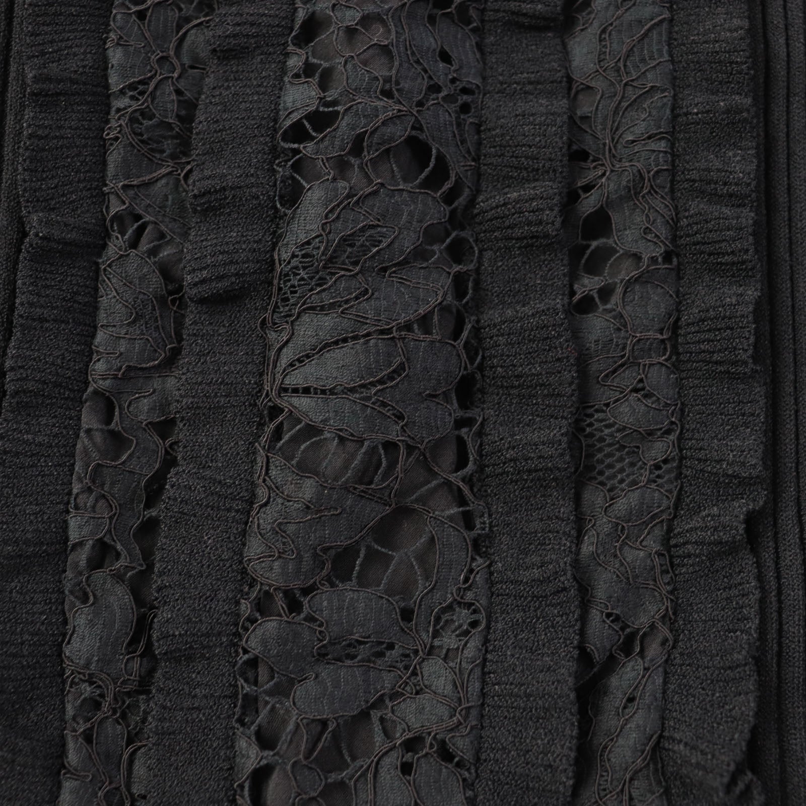 Valentino Lace Flared Dress Black S