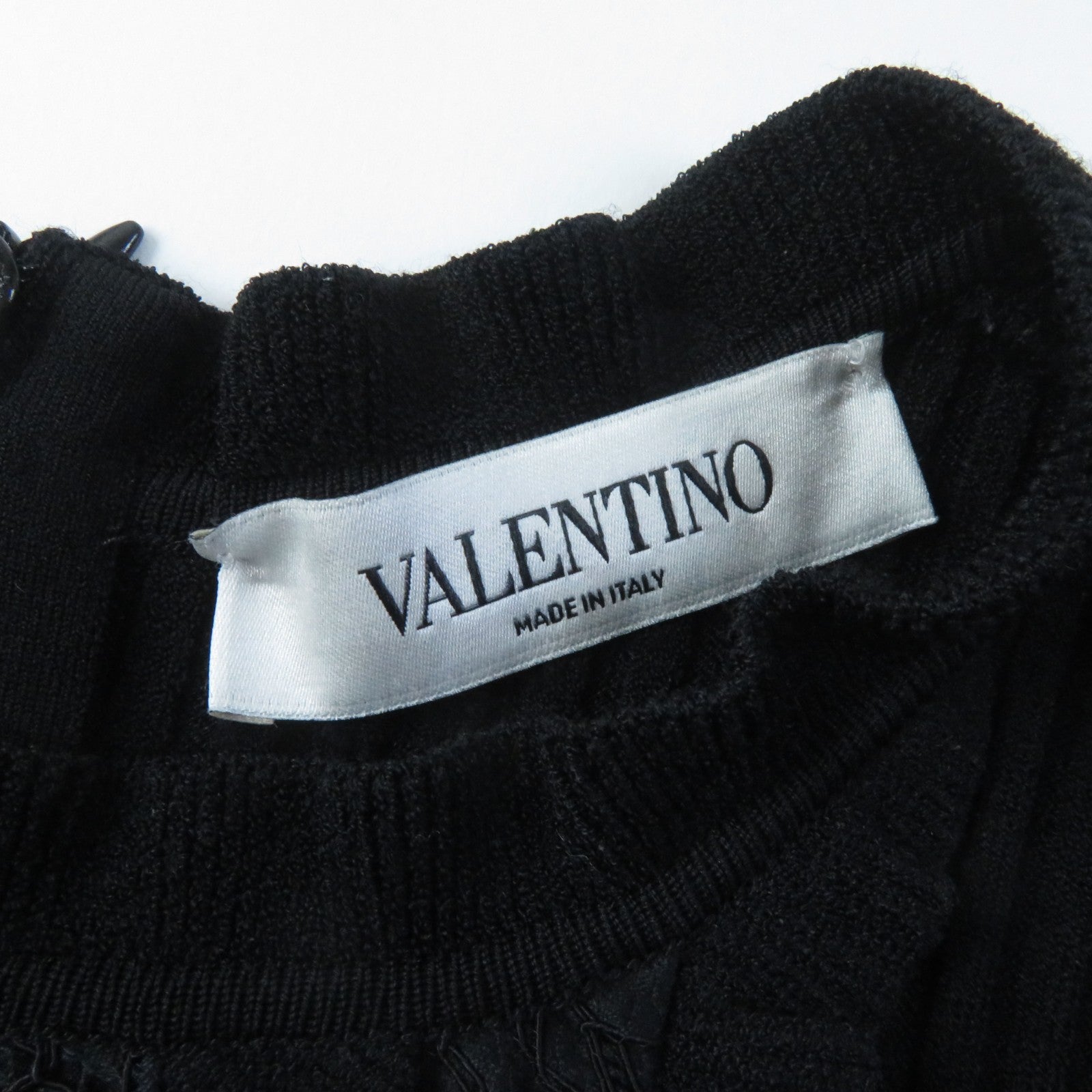 Valentino Lace Flared Dress Black S