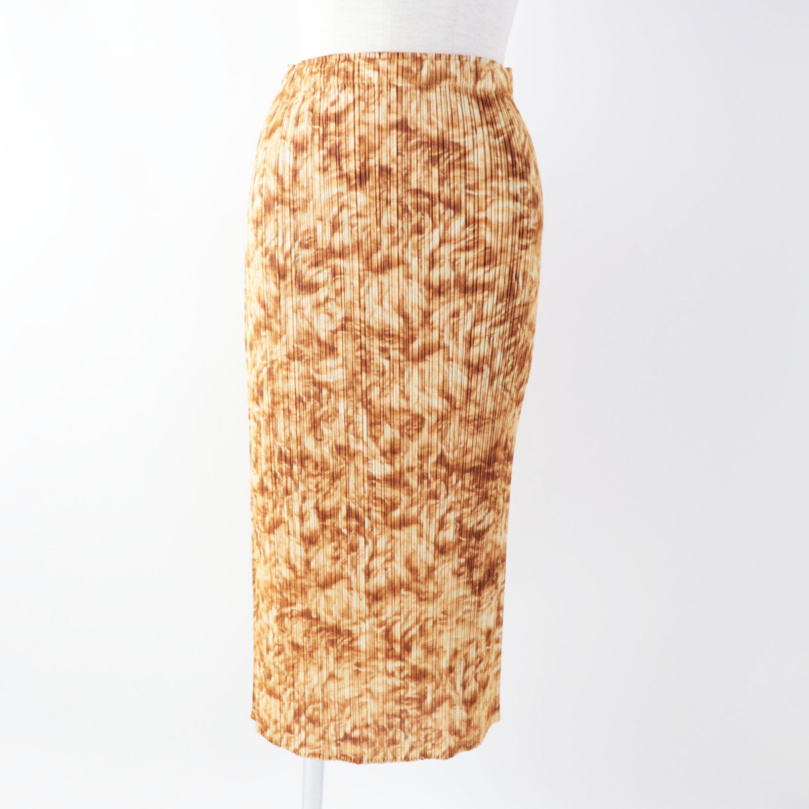 PLEATS PLEASE Polyester Print Skirt Brown Women