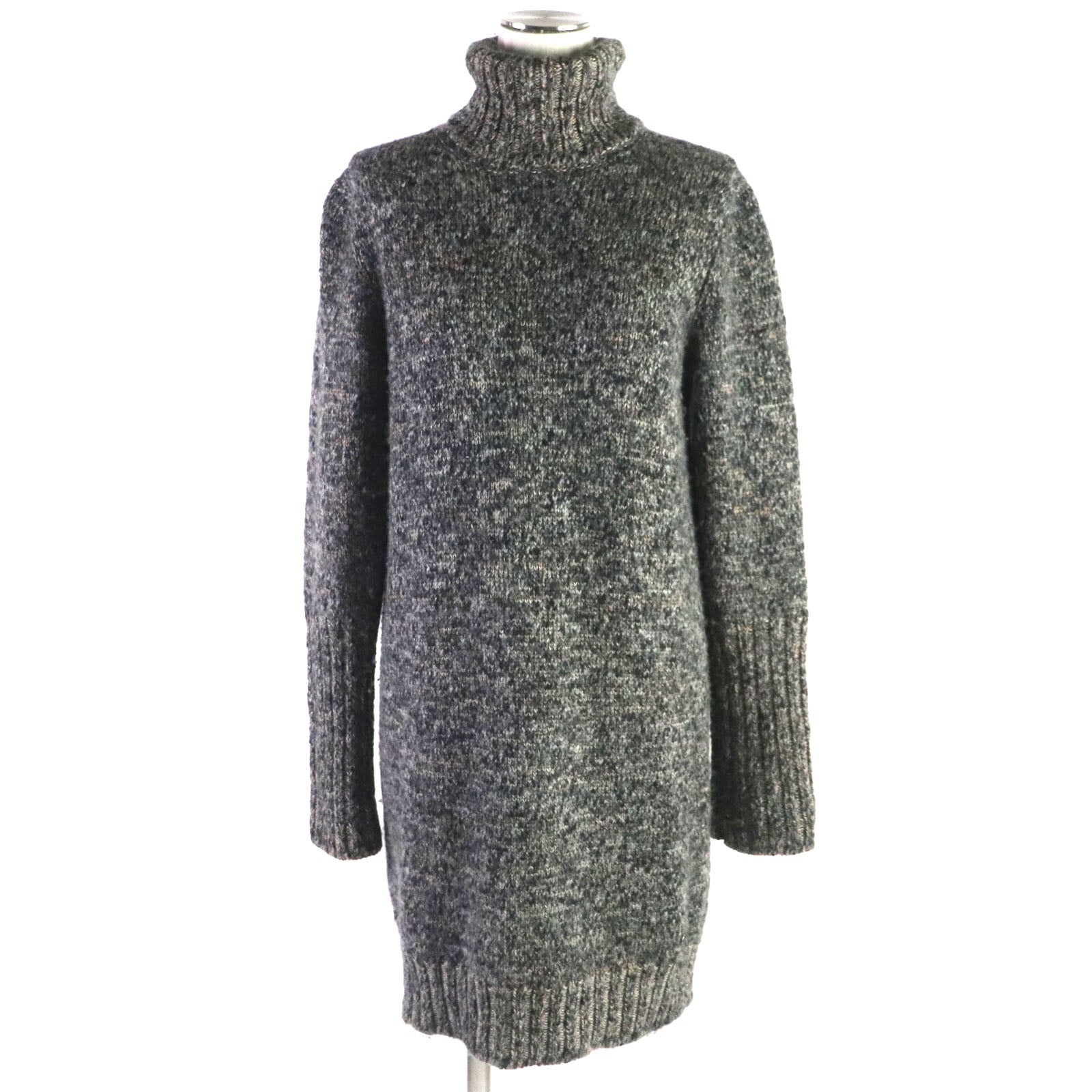 Chanel Wool Cashmere Turtleneck Knit Dress