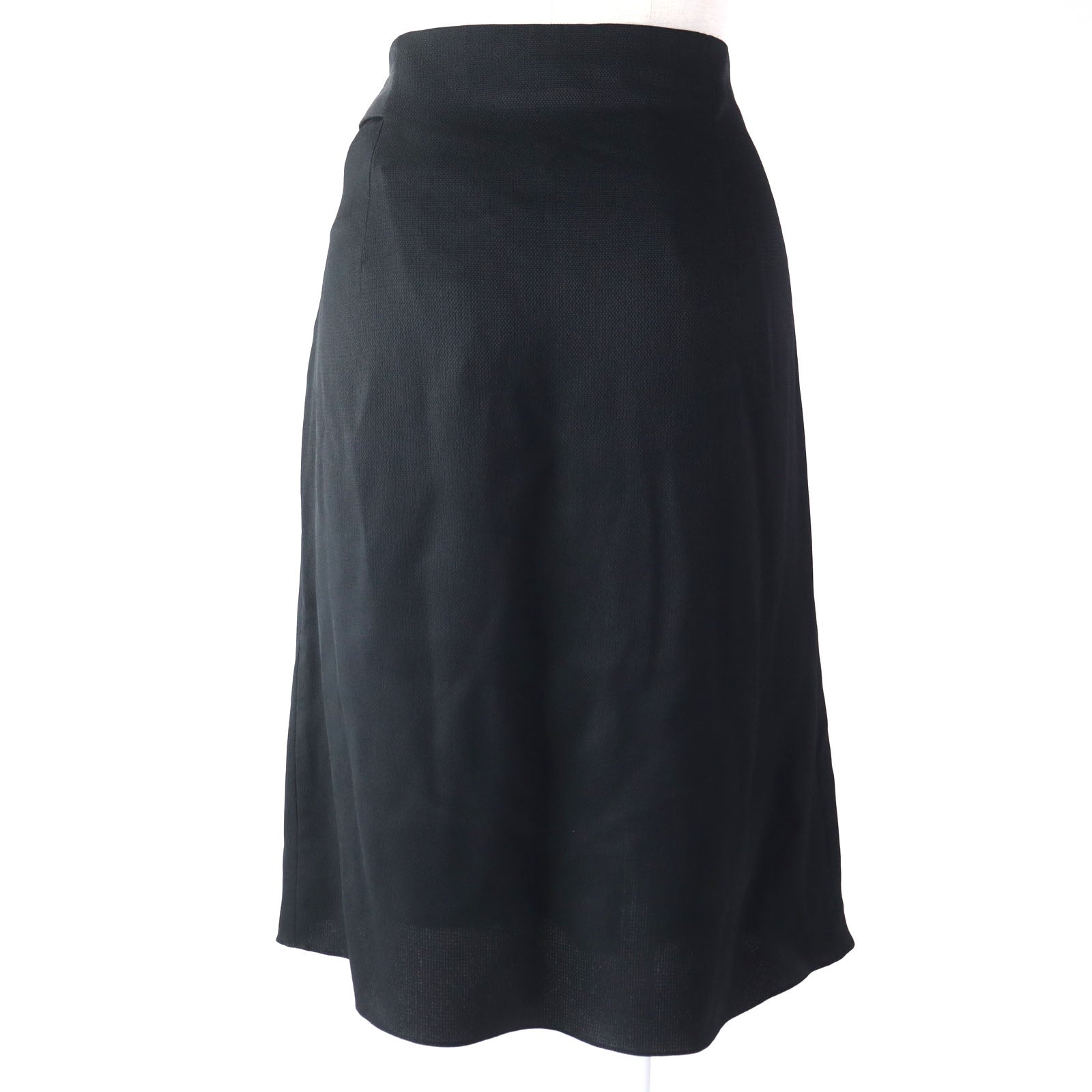 Hermes Rayon Silk Medallion Button Skirt