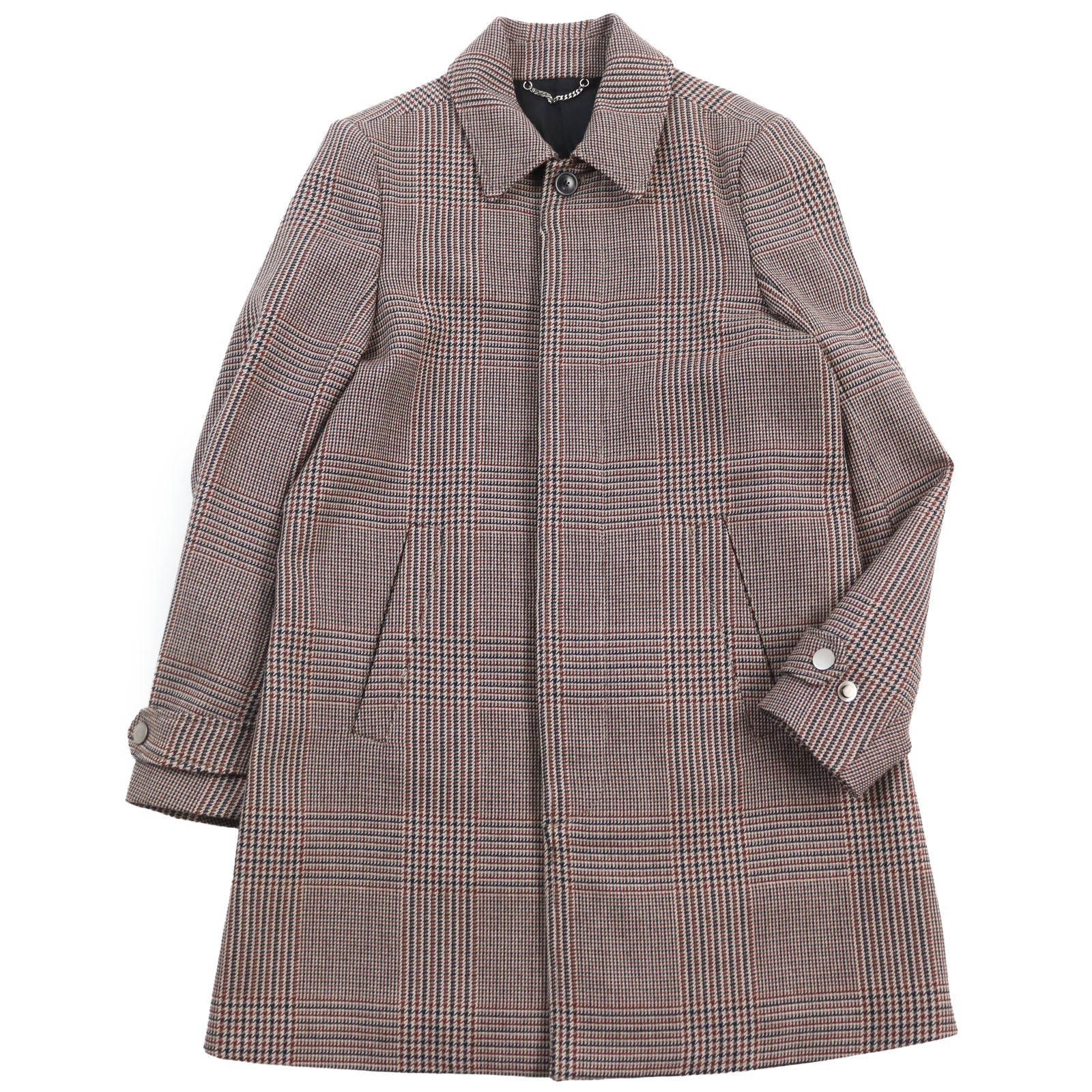 DIESEL Houndstooth Tweed Coat Multicolor