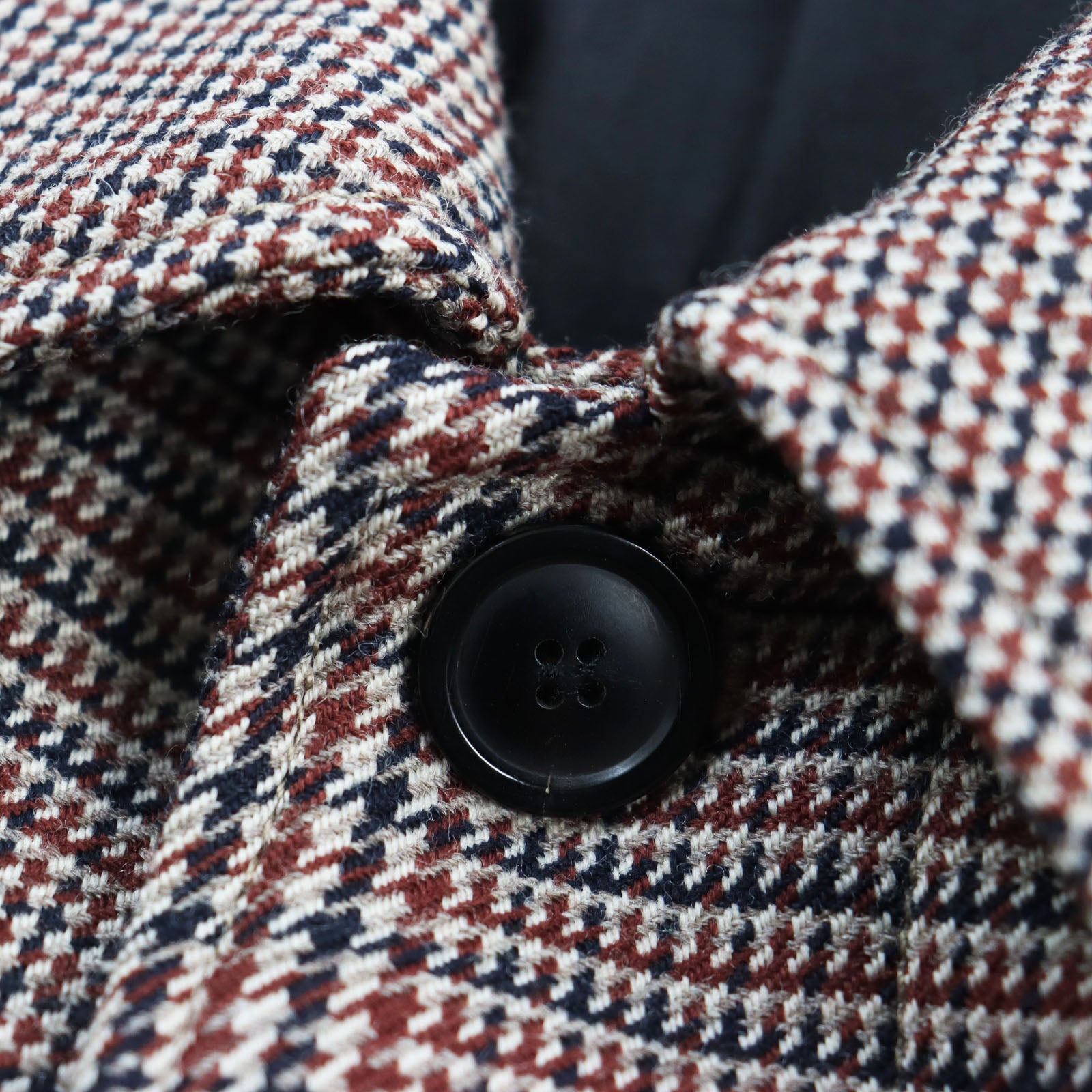 DIESEL Houndstooth Tweed Coat Multicolor