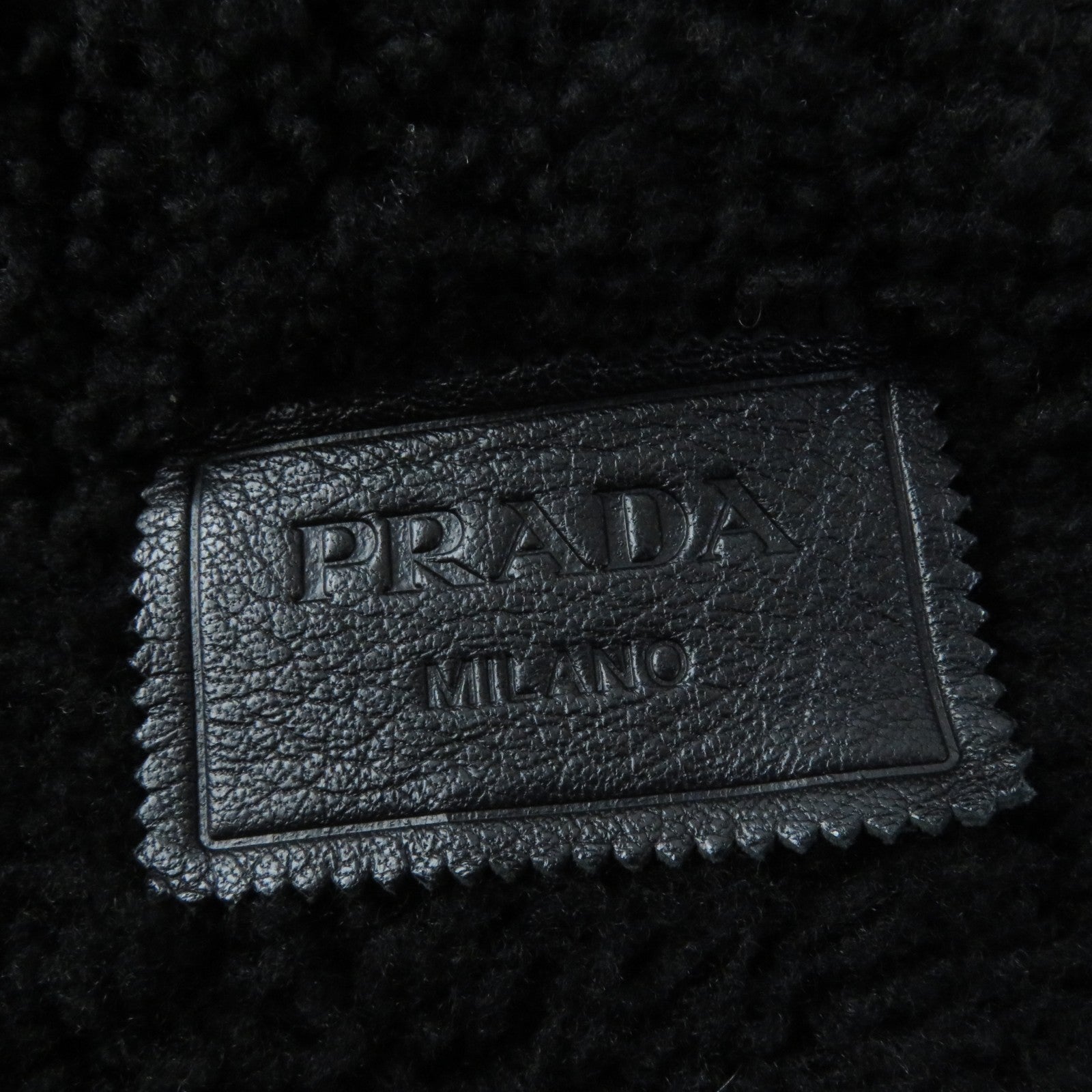 Prada Mouton Coat Black 38 Women