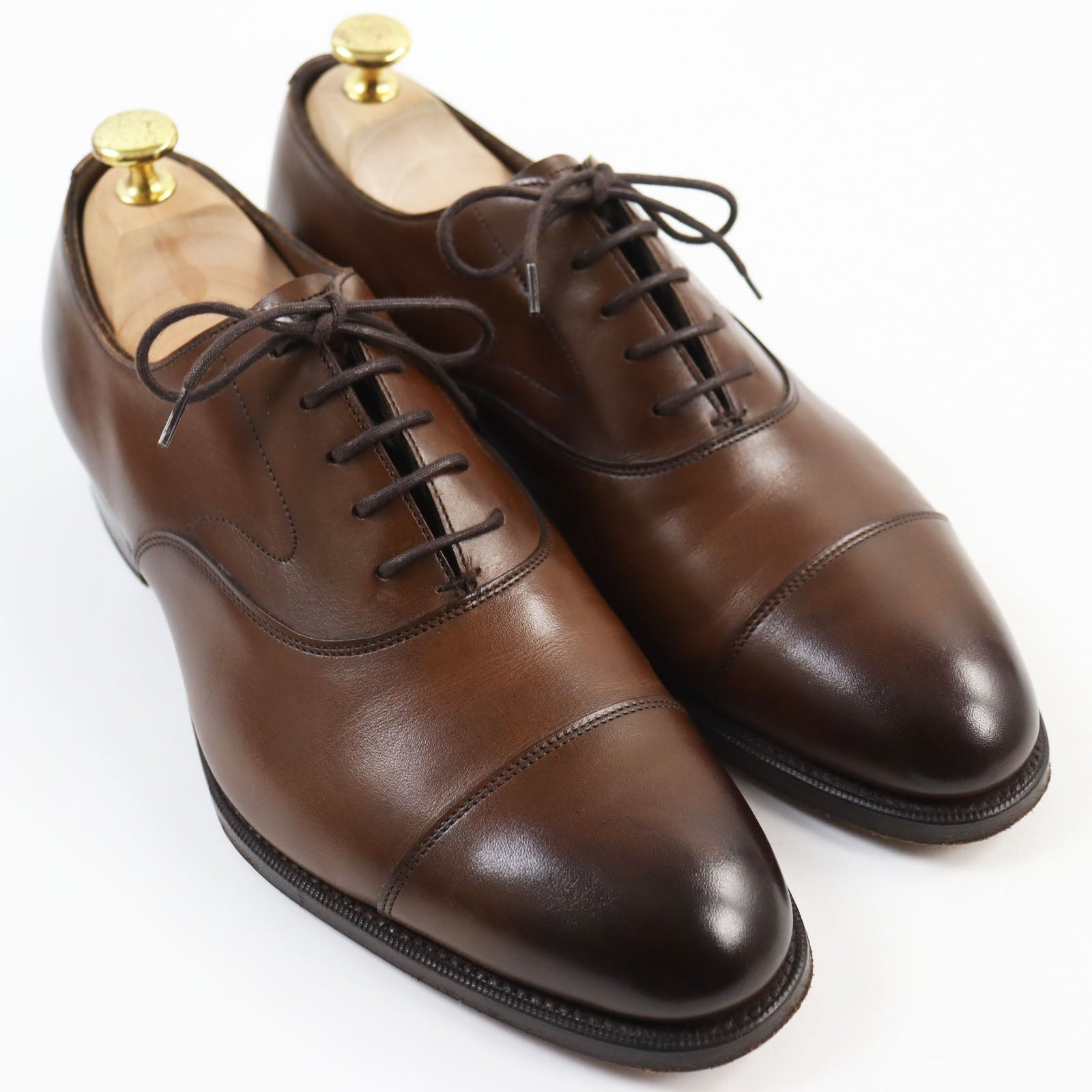 EDWARD GREEN Chelsea E82 Leather Shoes 7.5