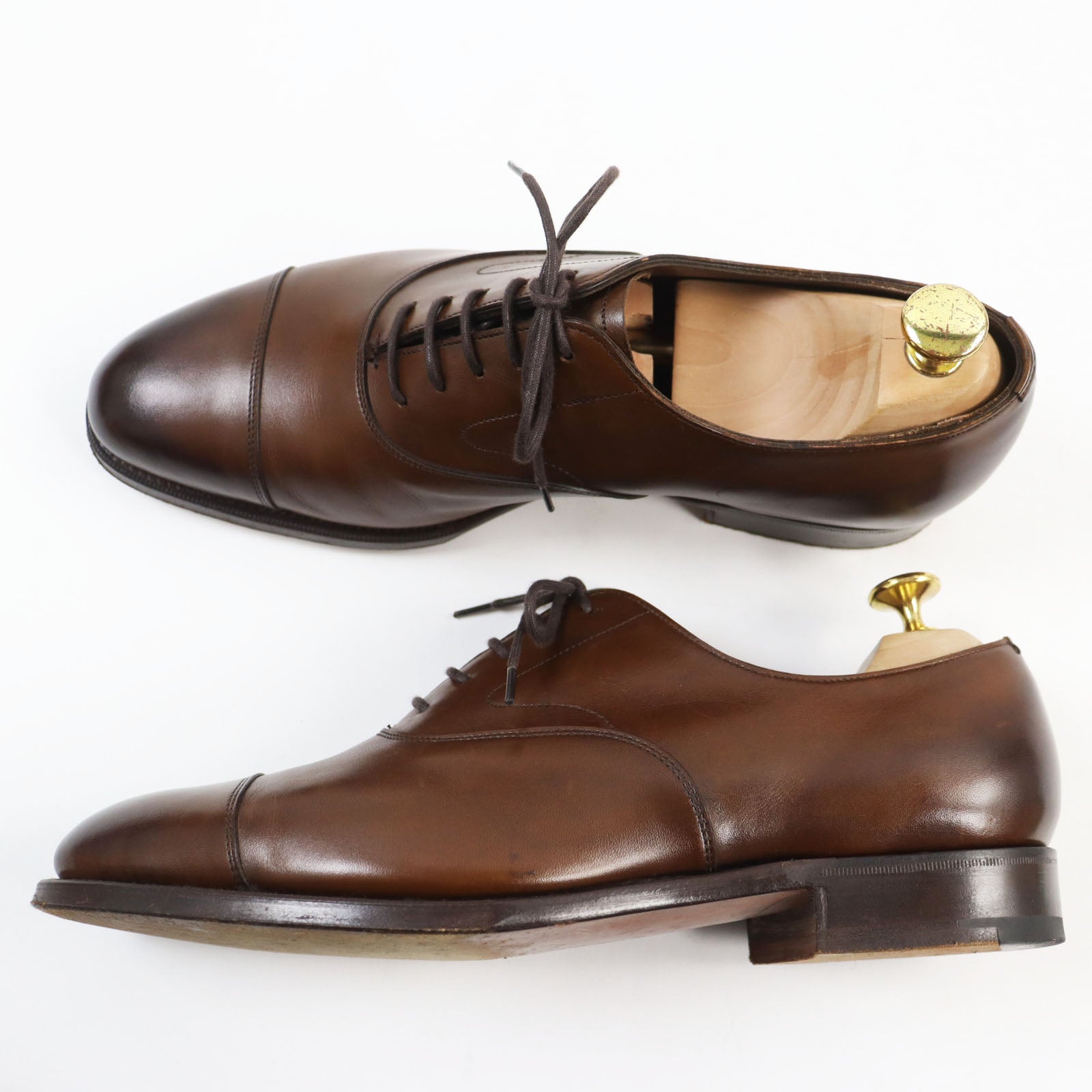 EDWARD GREEN Chelsea E82 Leather Shoes 7.5