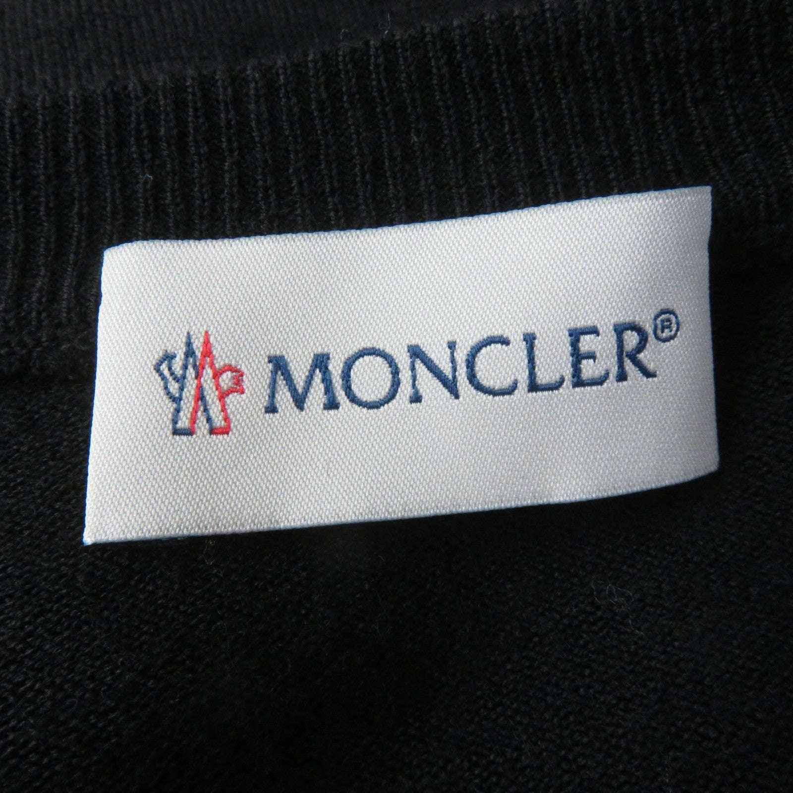 Moncler Wool Polyester Crew Neck Knit Top L