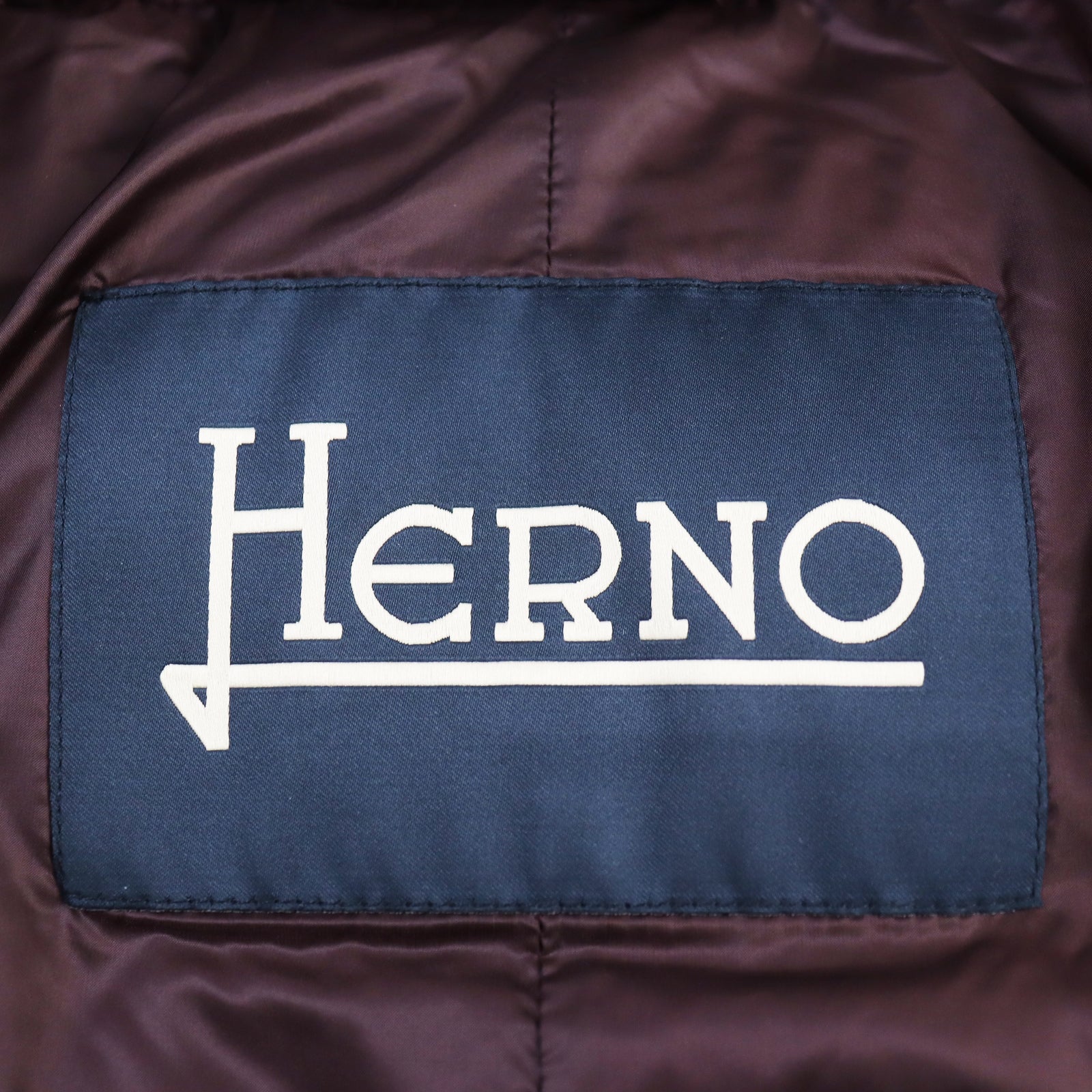 Herno Burgundy Hooded Down Coat Mens