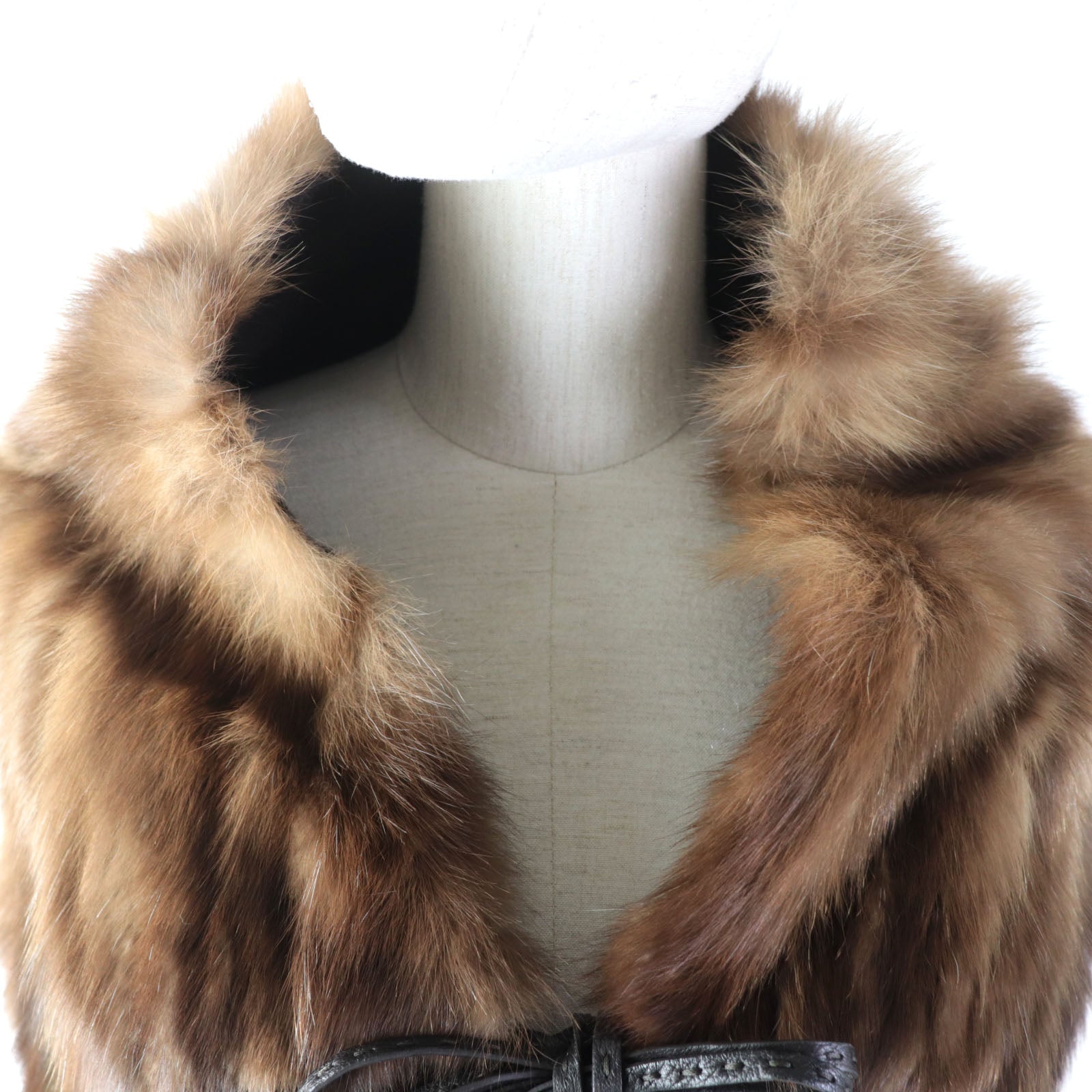 Fendi Cashmere Mink Sable Fringe Stole