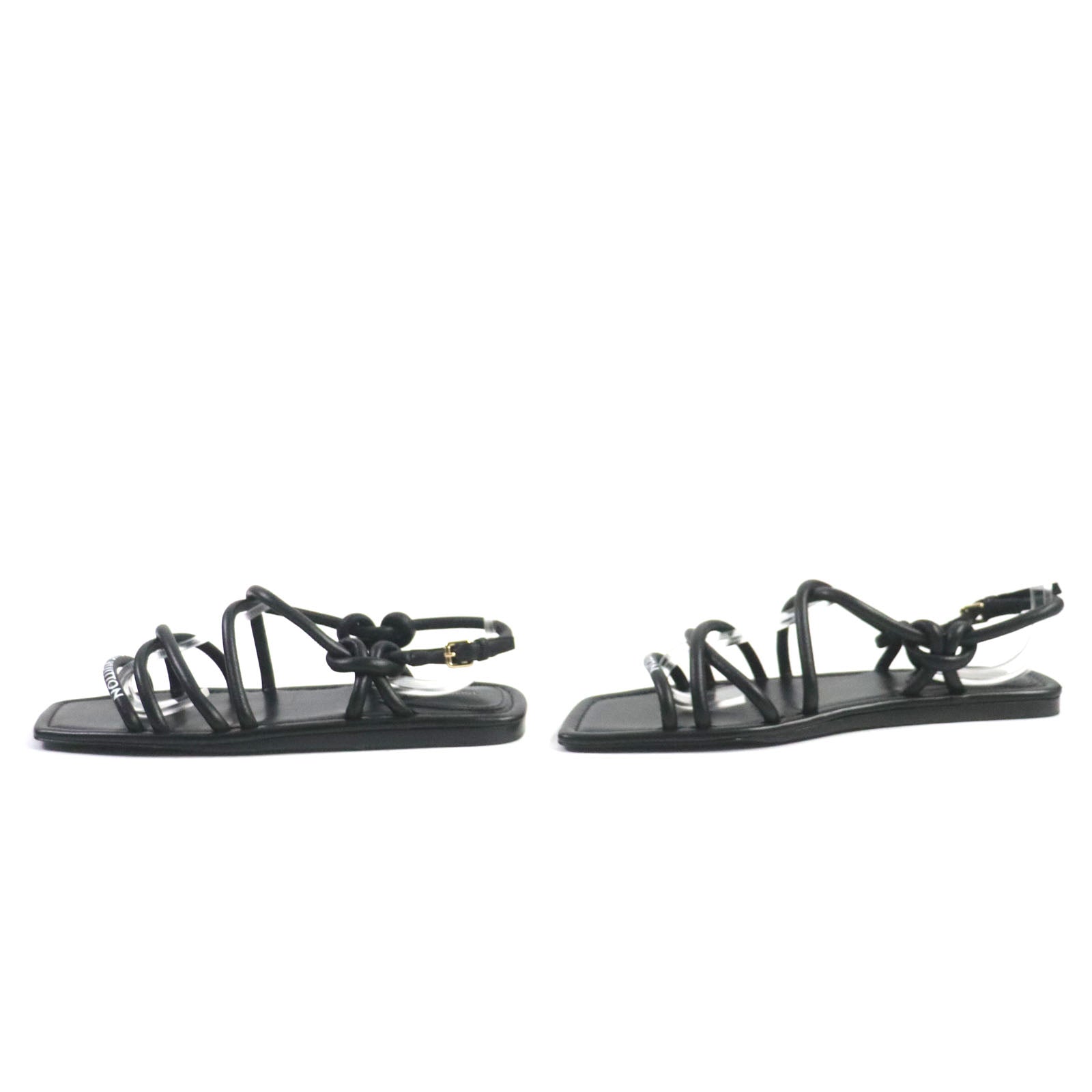 Louis Vuitton Leather Icon Logo Flats Sandals