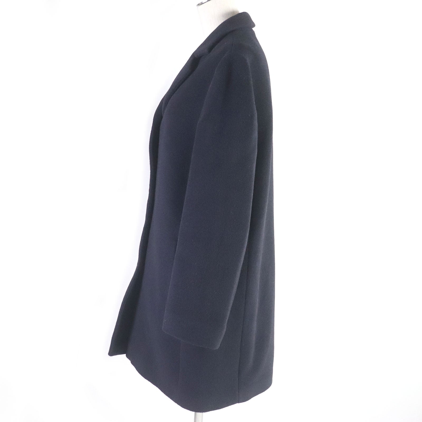 Jil Sander Wool Angola Long Chester Coat Women