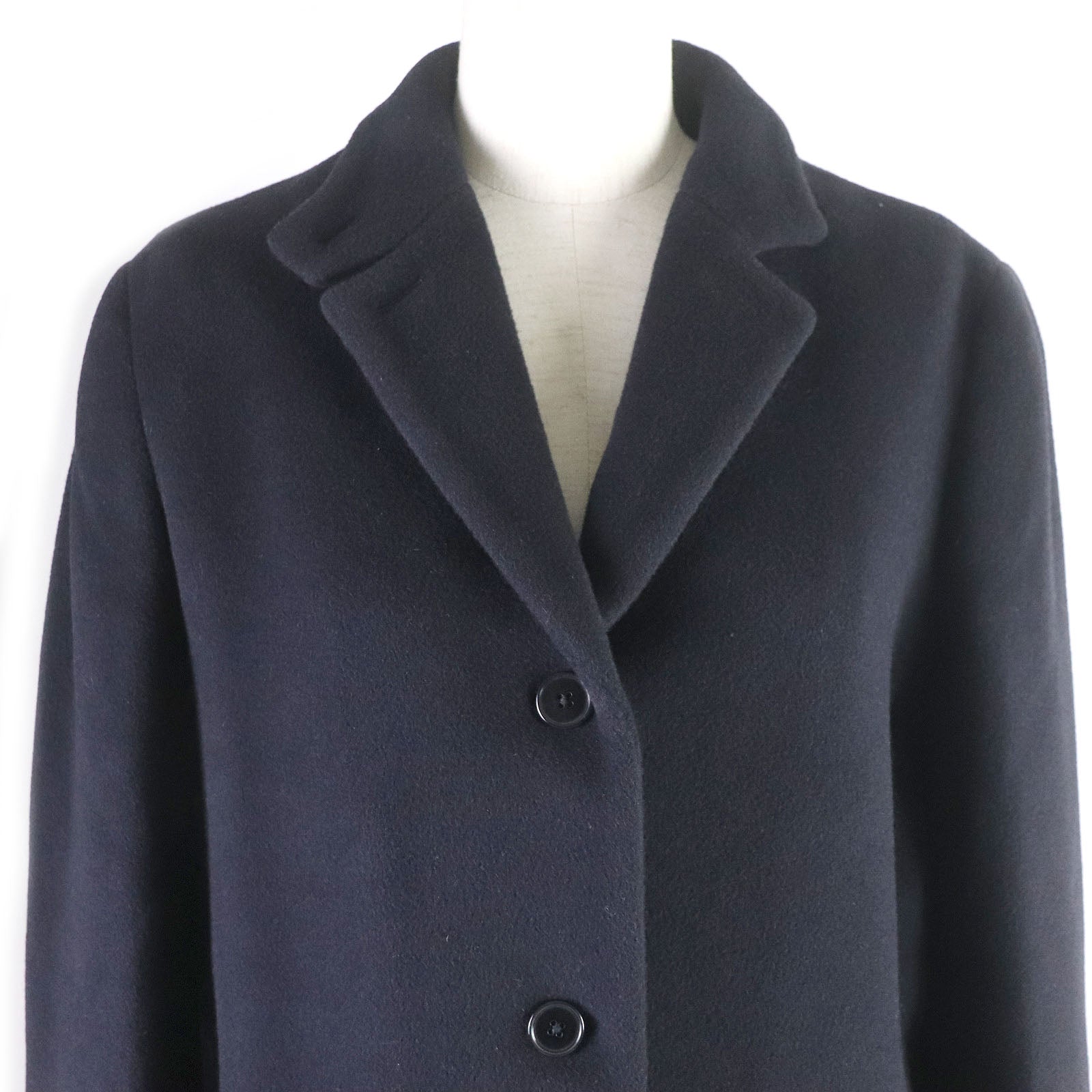 Jil Sander Wool Angola Long Chester Coat Women