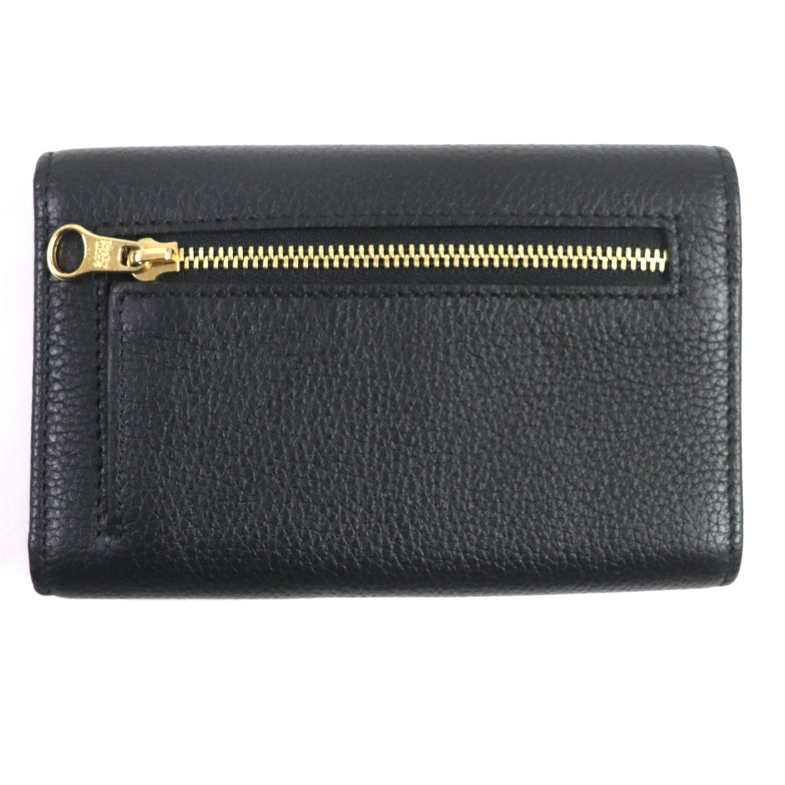 Chloe Lizzie Compact Leather Wallet Black