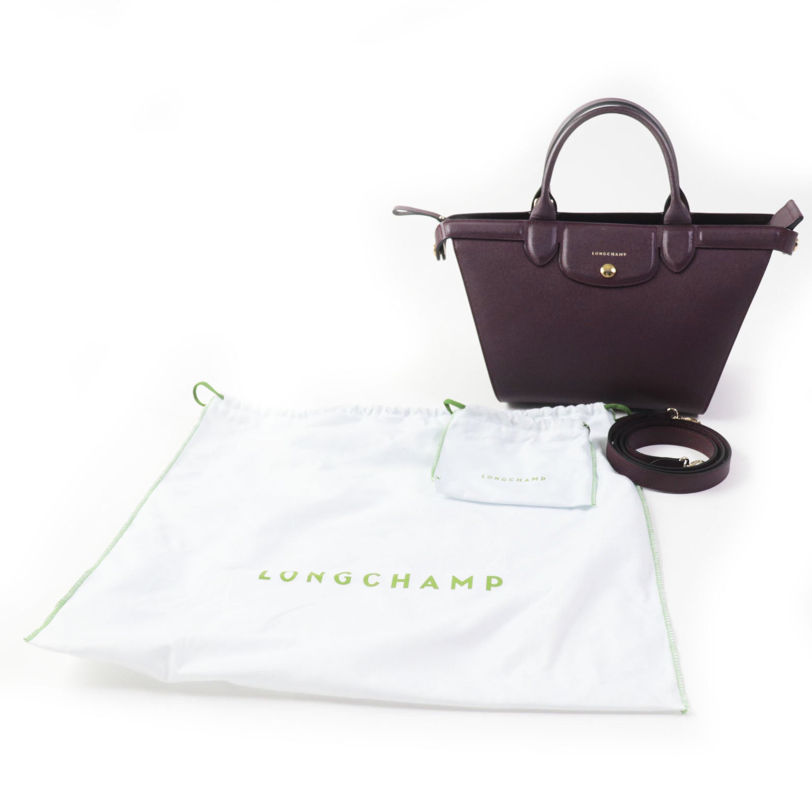 Longchamp Preage Elitage 2WAY Leather Shoulder Bag