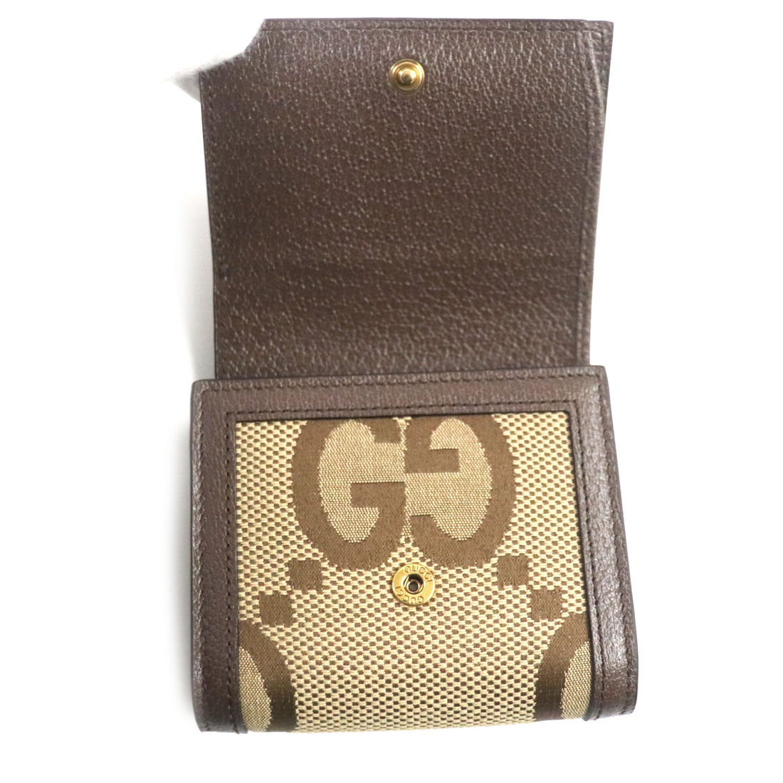 Gucci Bamboo Diana GG Compact Wallet Brown