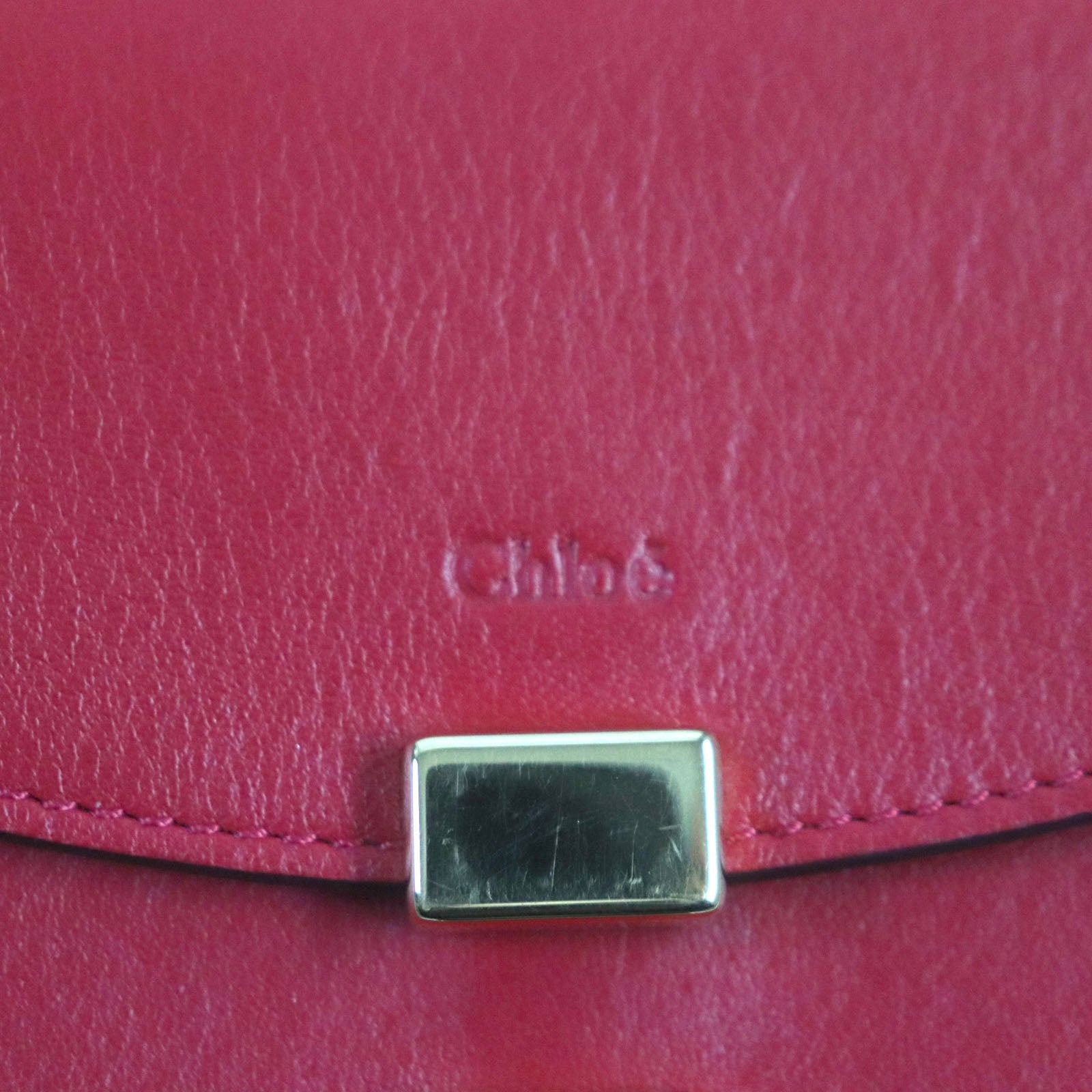 Chloe Georgia Double Flap Long Wallet Leather