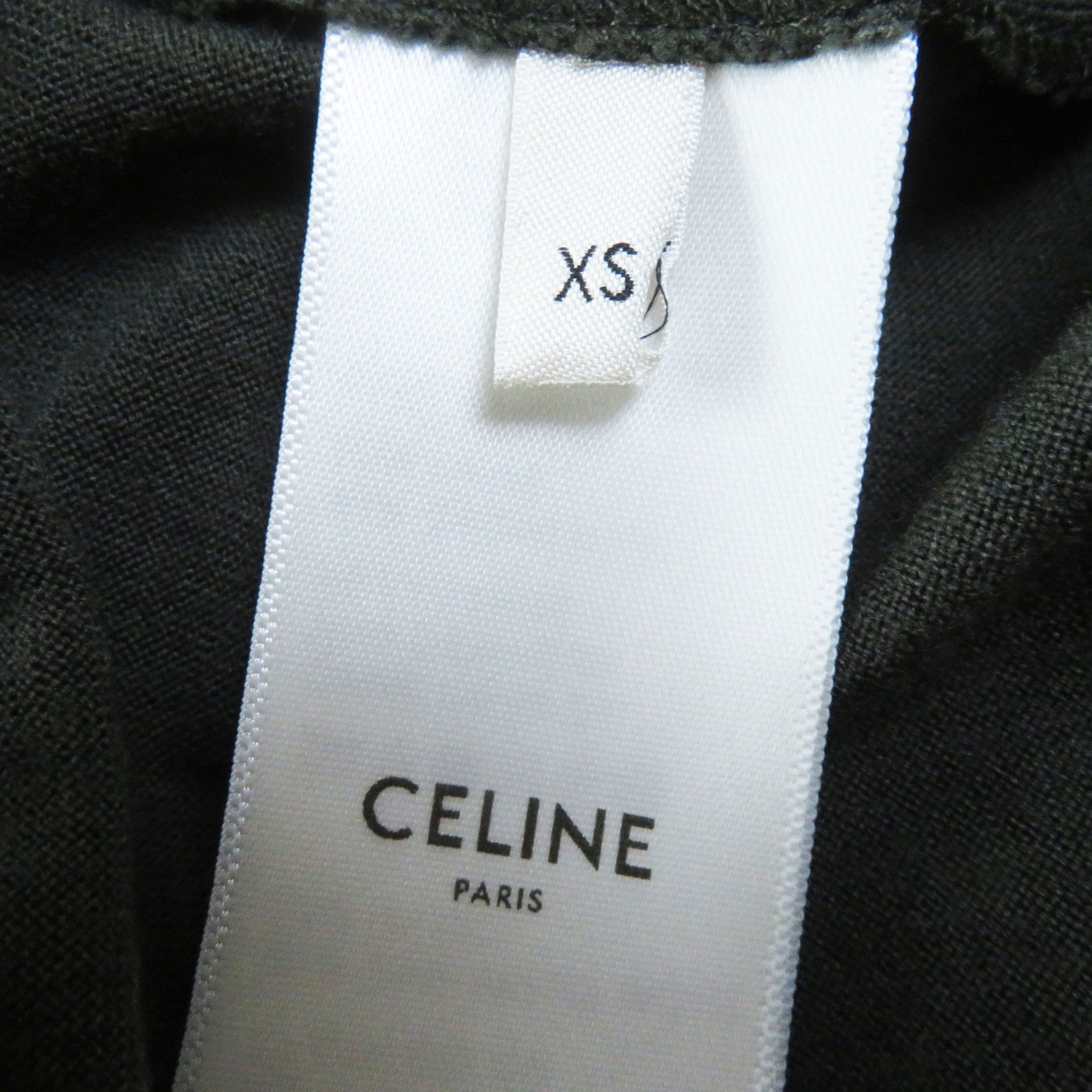 Celine Wool Cashmere Embroidery Long Dress XS