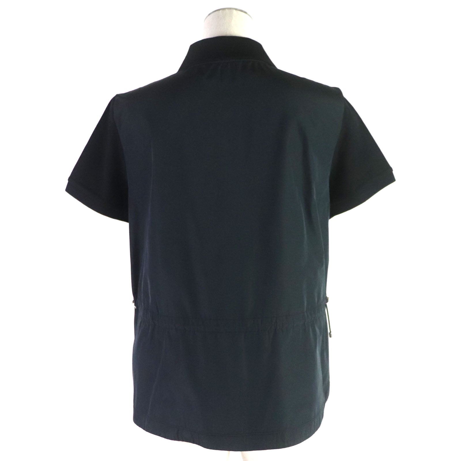 Moncler Cotton Sequin Logo Polo Shirt XS