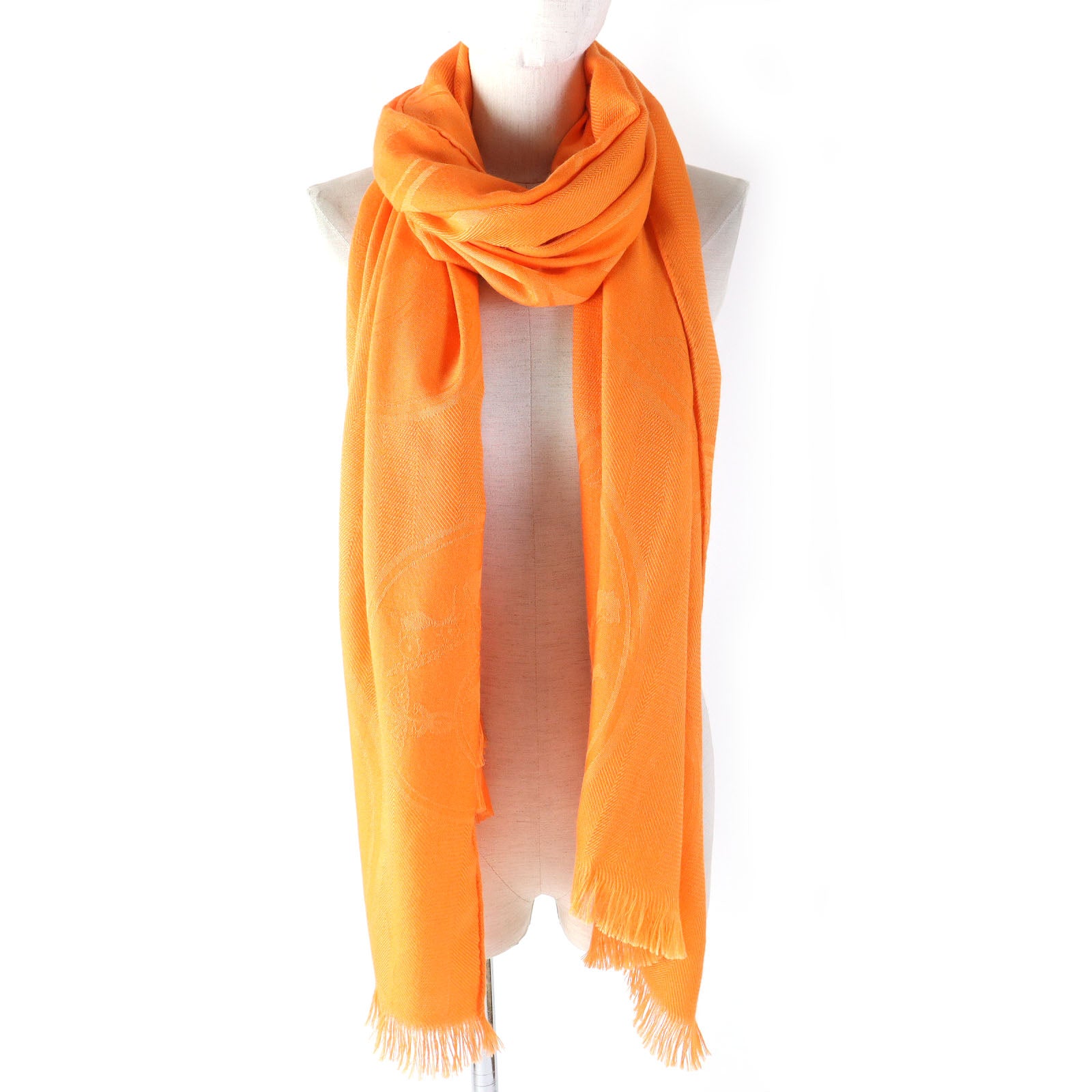 Hermes Cashmere Silk Etoile New Libris Shawl