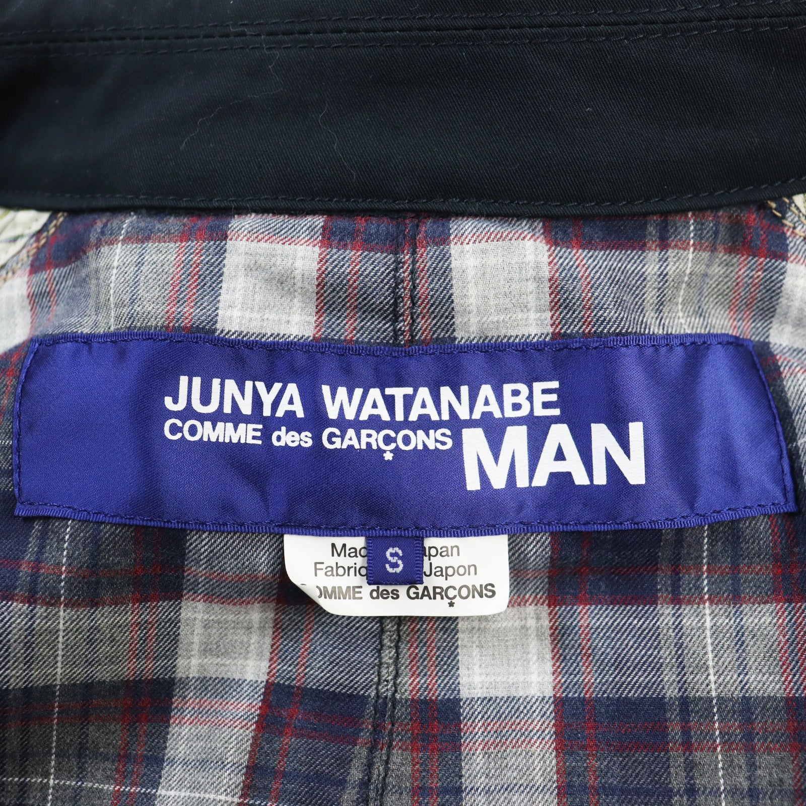 JUNYA WATANABE Two-tone Cotton Work Coat Navy/Yellow S