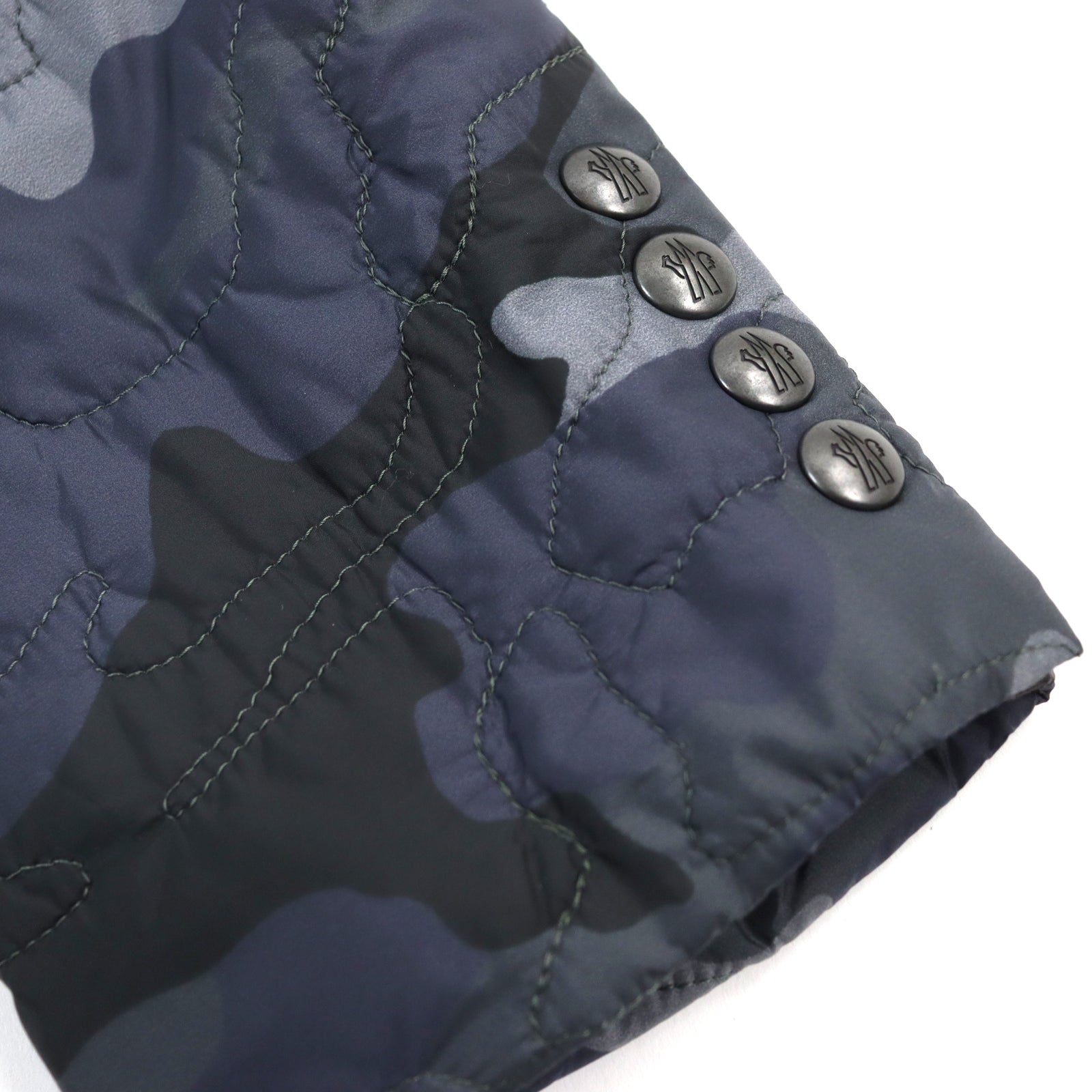 Moncler Nylon Jacket Navy Camouflage Italy