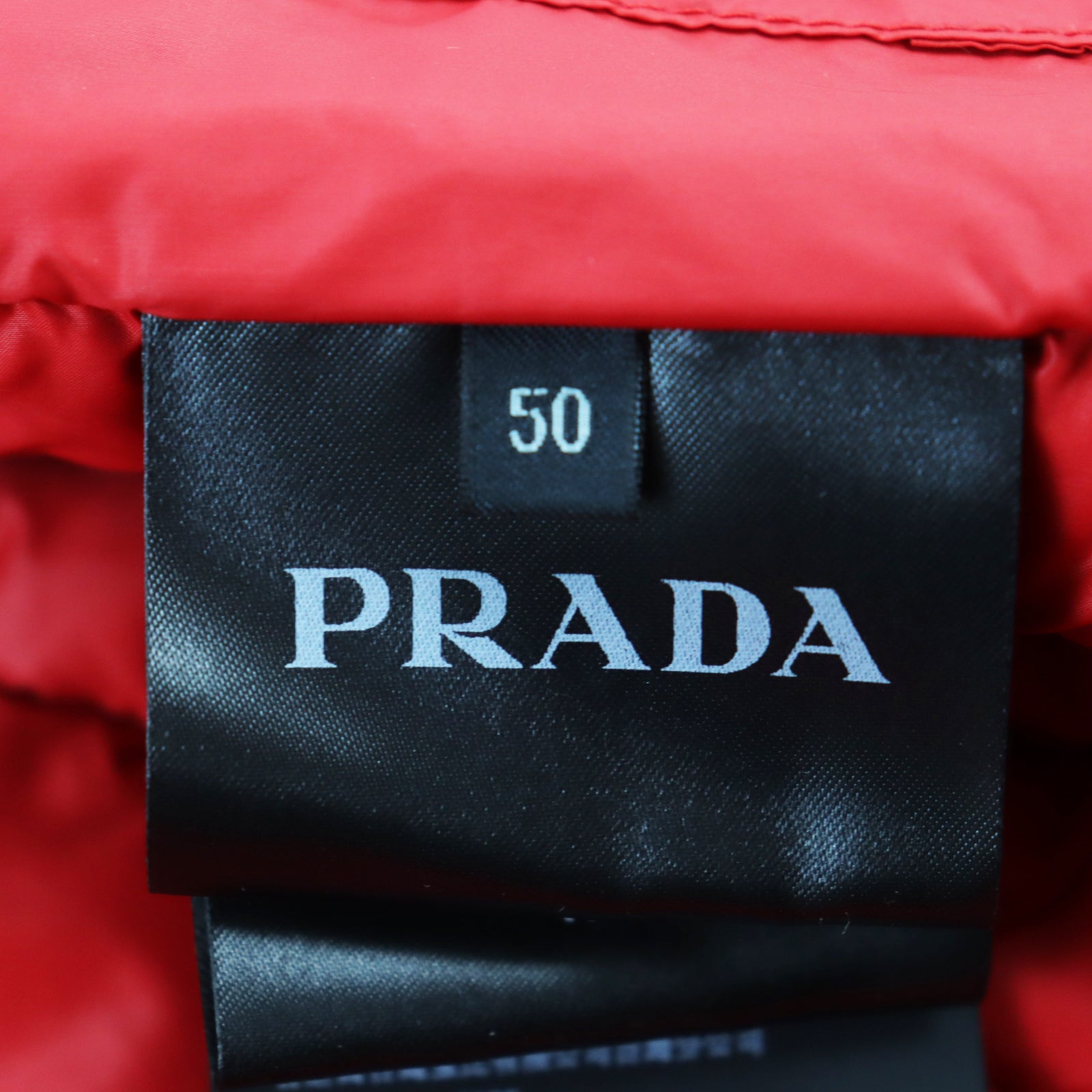 PRADA Nylon Hooded Down Jacket Navy