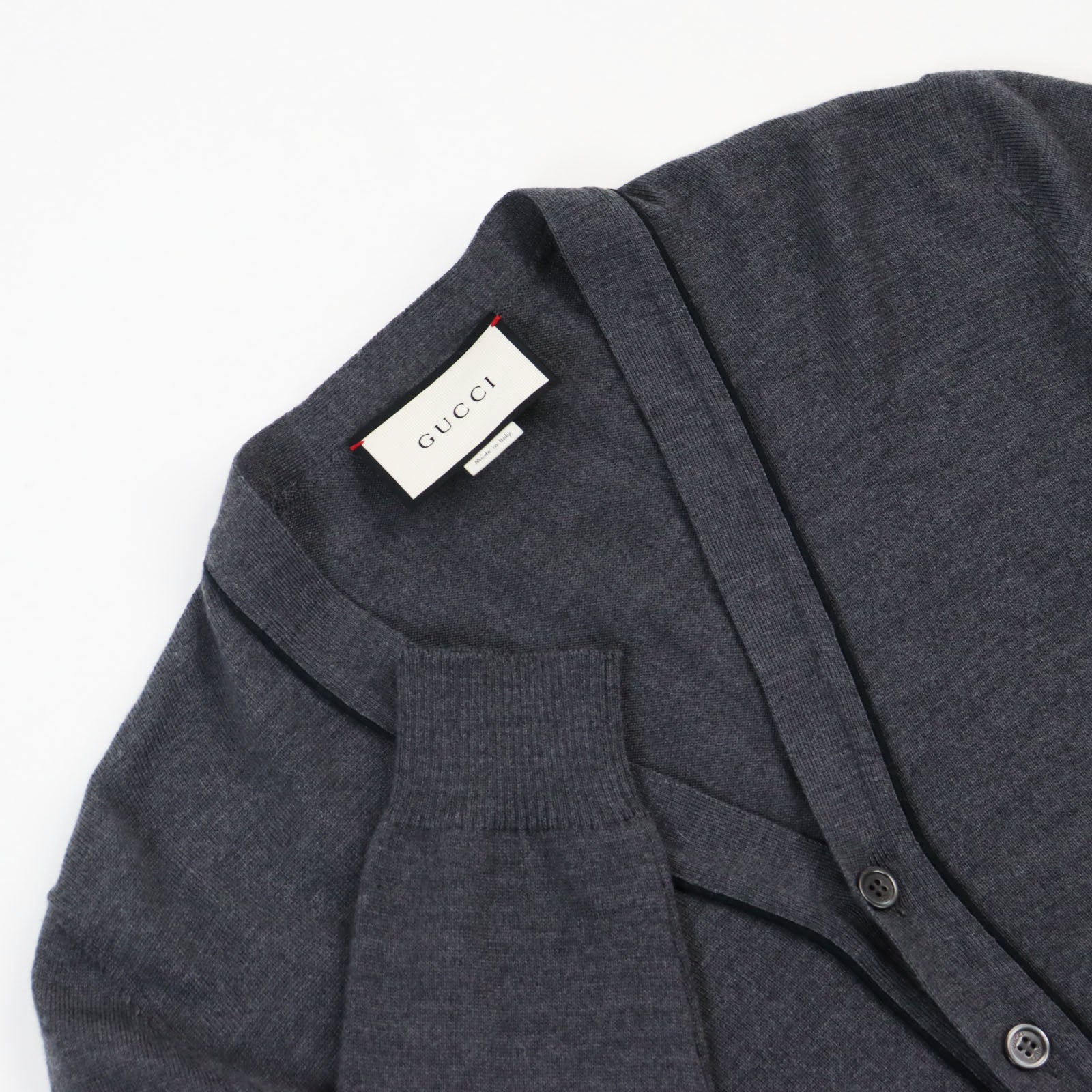 Gucci Wool Cardigan Gray XS 429901