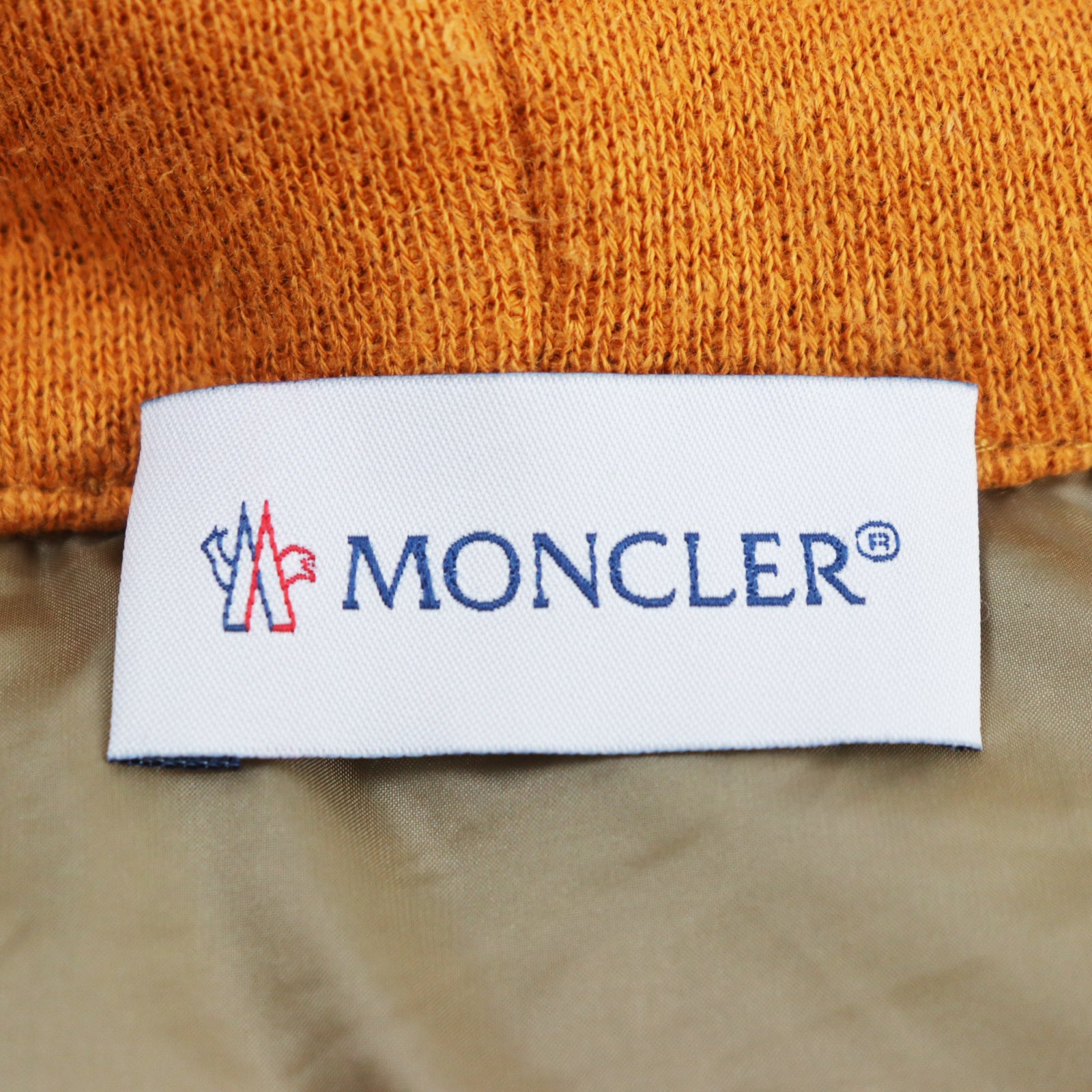 Moncler Genius Palm Angels Down Hoodie Jacket Orange XS