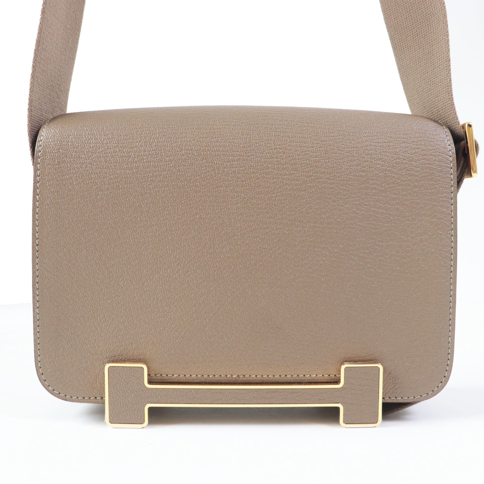 HERMES Geta Etope Gold Shoulder Bag 2023