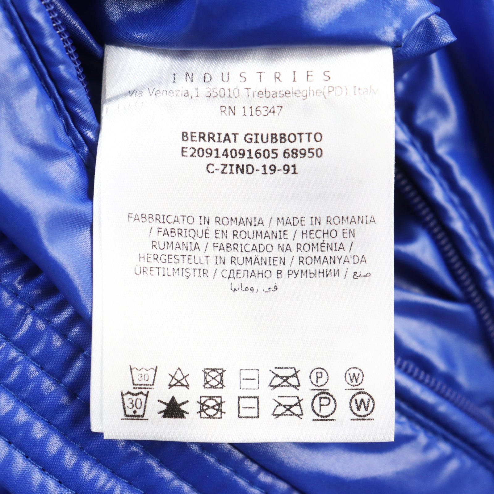 Moncler BERRIAT GIUBBOTTO Down Jacket Blue