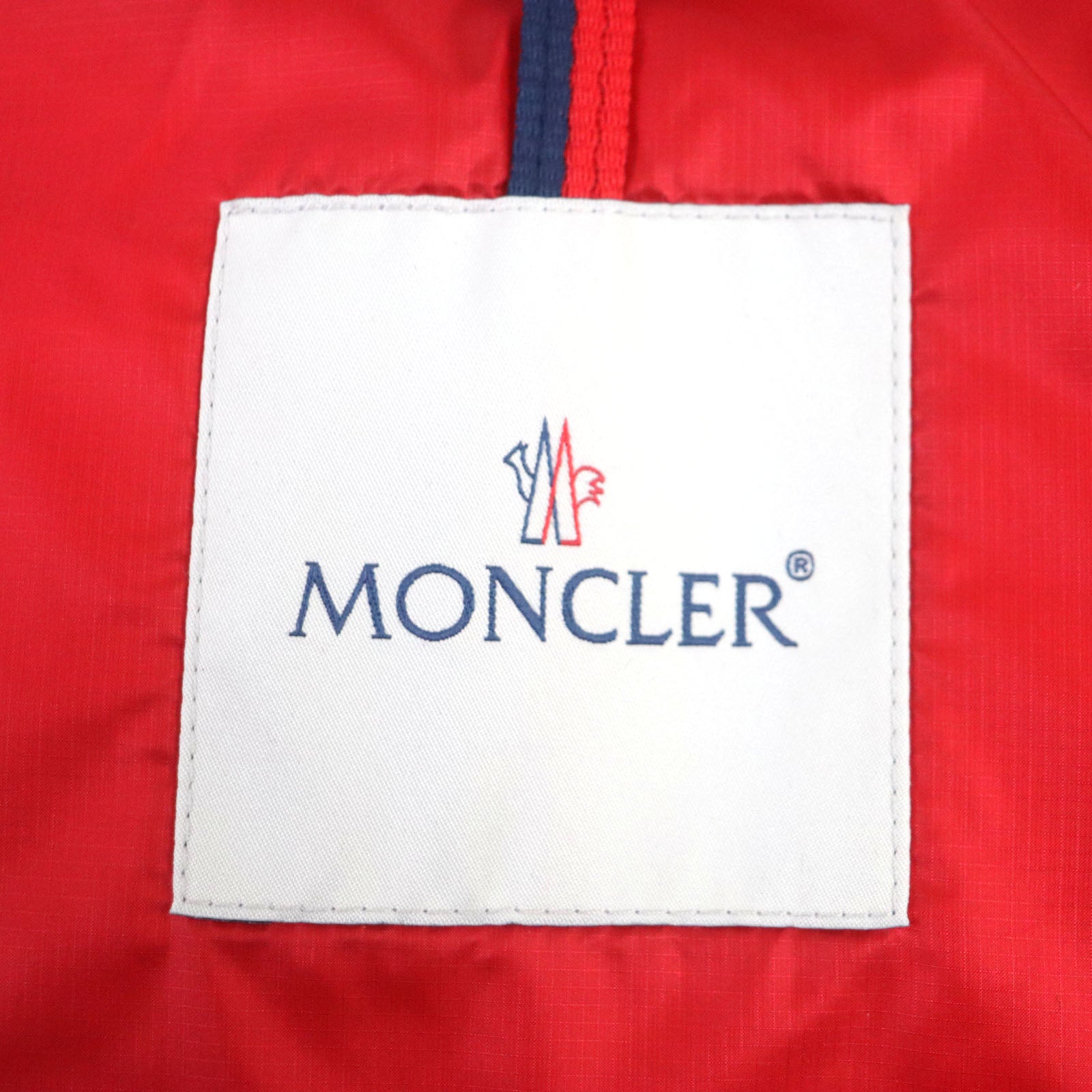 MONCLER OPHRYS Nylon Hooded Down Vest Red Black