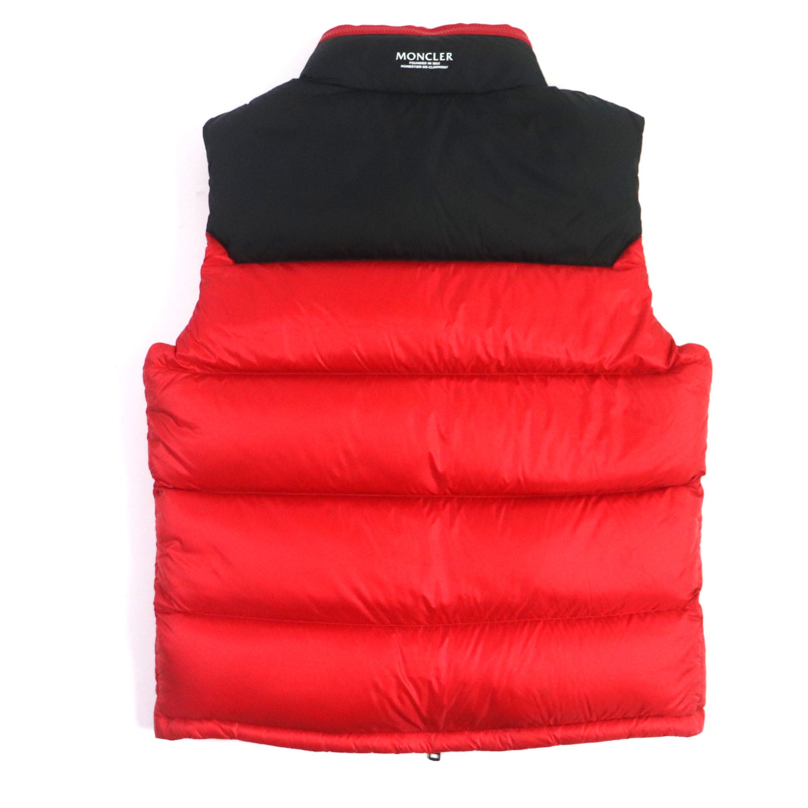 MONCLER OPHRYS Nylon Hooded Down Vest Red Black