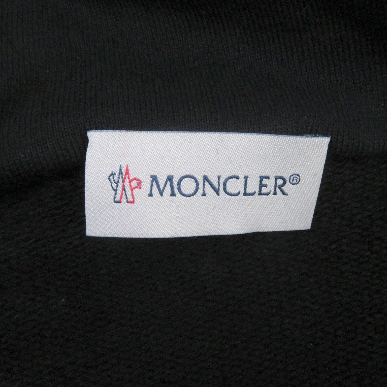 Moncler FELPA APERTA CON CAP Down Zip Hoodie Black L