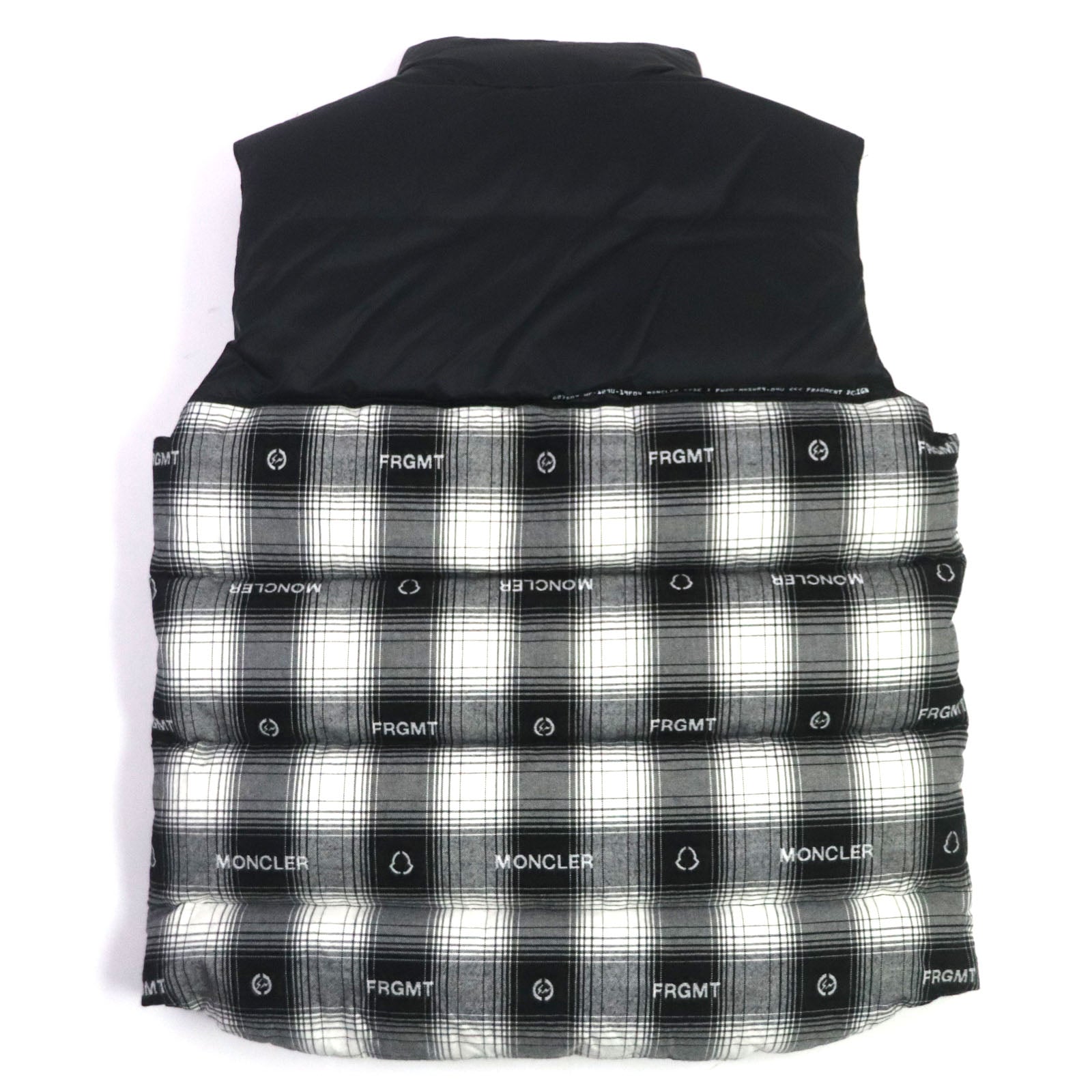 Moncler DAXY Down Vest Cotton Nylon Check Pattern